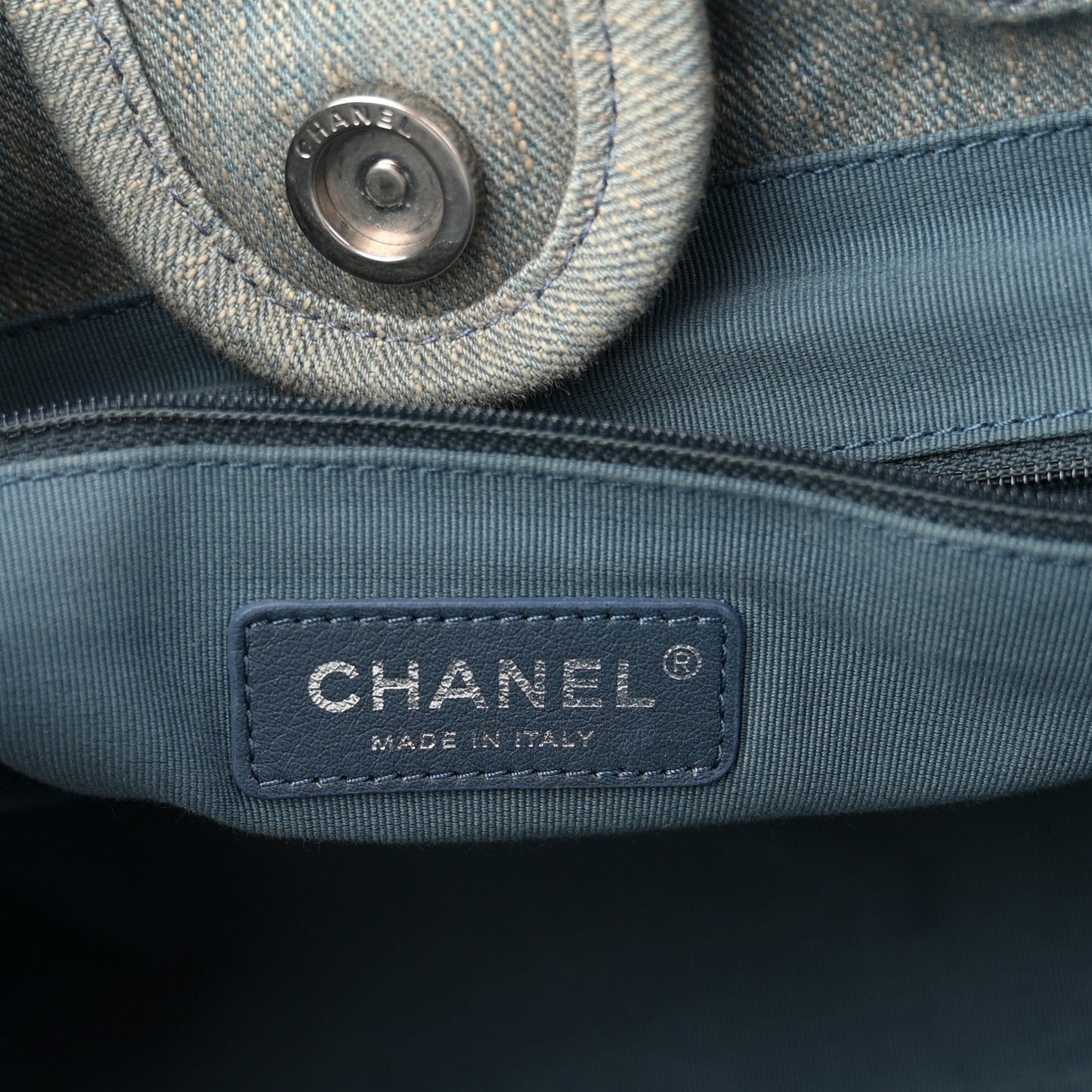 Denim Small Deauville Tote Light Blue