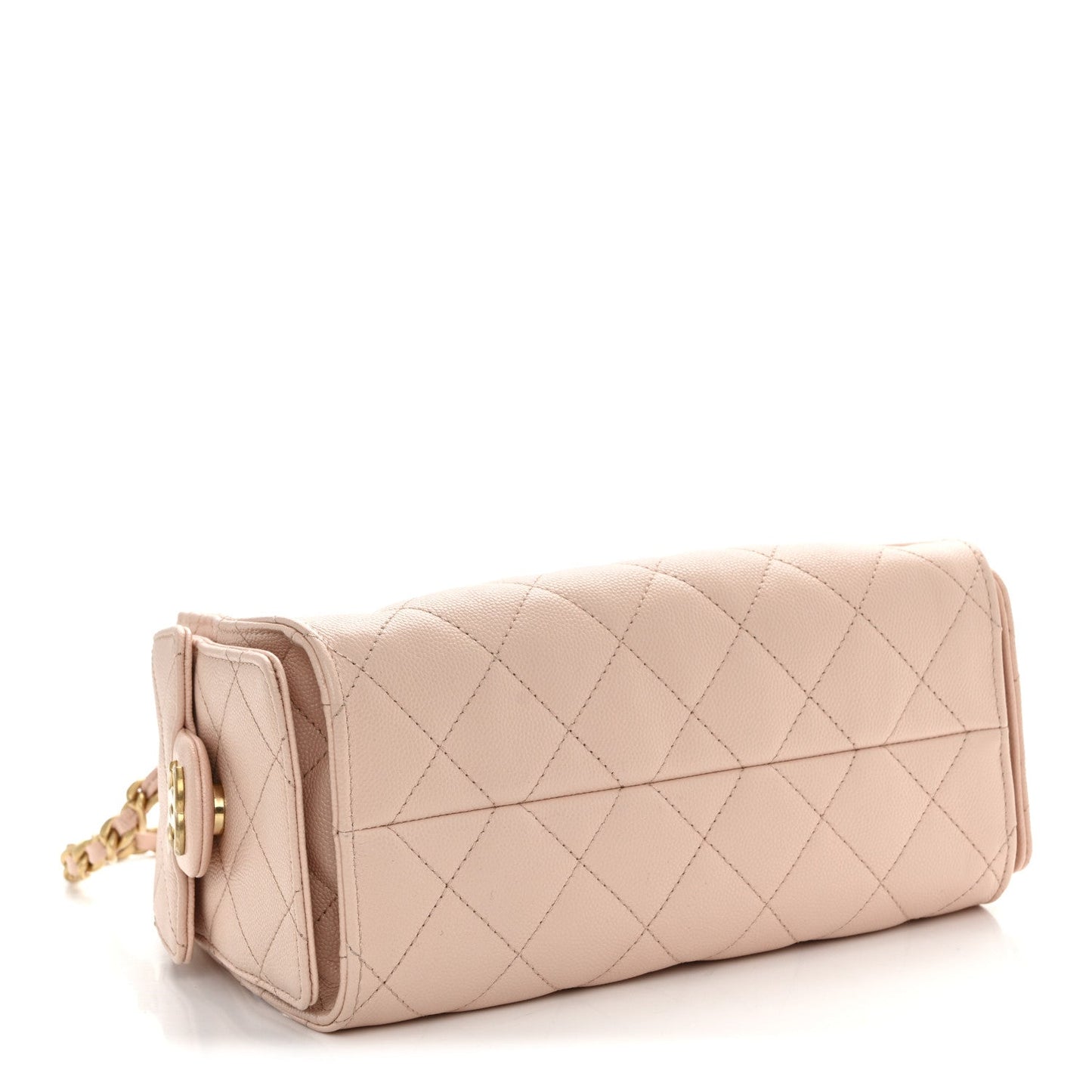 Caviar Quilted Mini Chanel 25 Handbag Light Pink