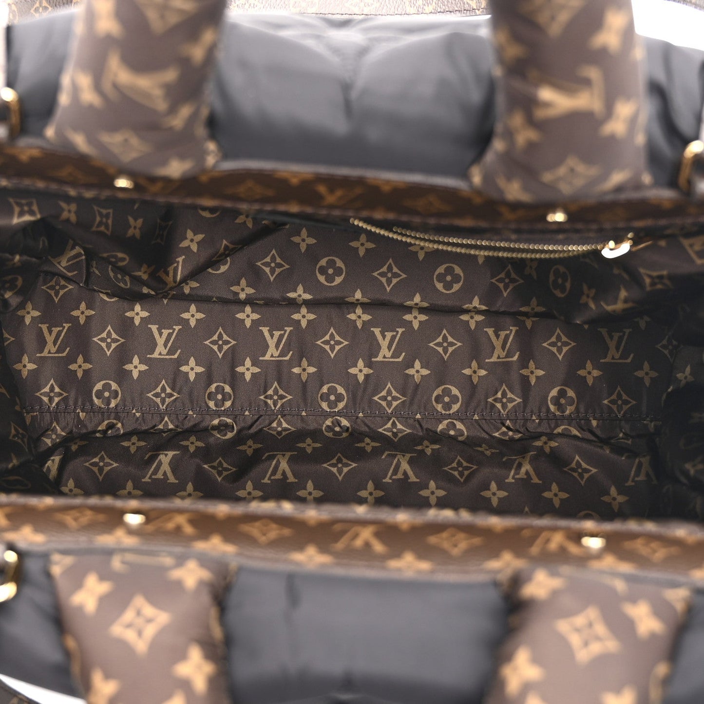 Econyl Monogram Pillow Giant Onthego MM Black