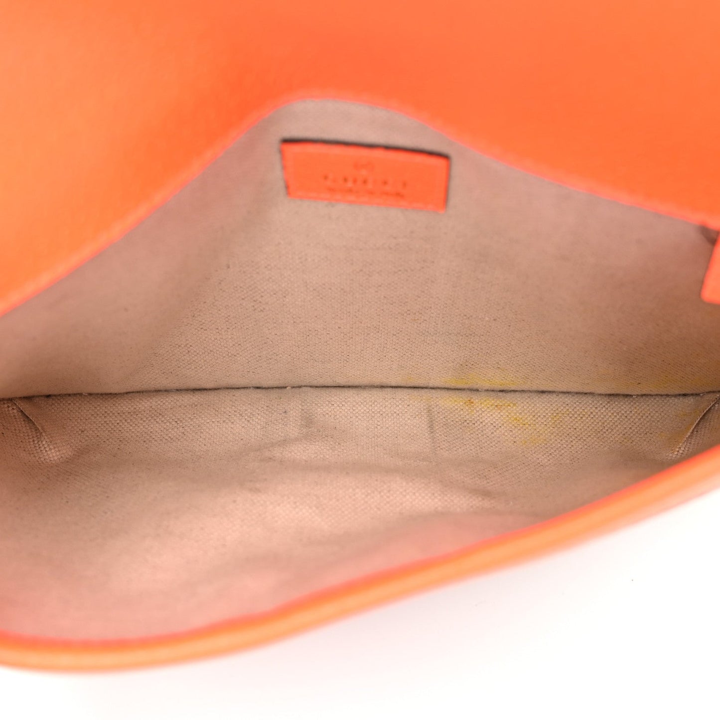 GG Supreme Monogram Web Small Ophidia Belt Bag Beige Ebony Orange Fluo