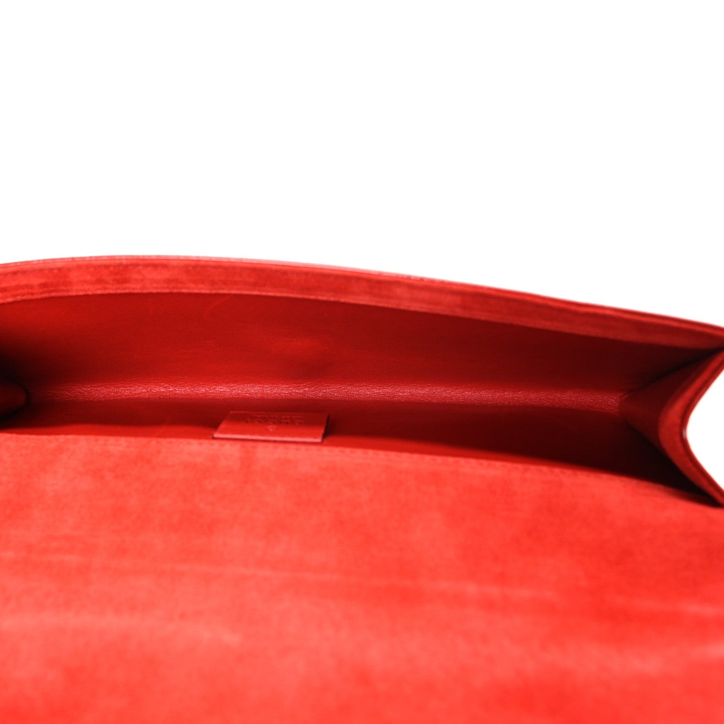 Patent Microguccissima Small Broadway Clutch Red