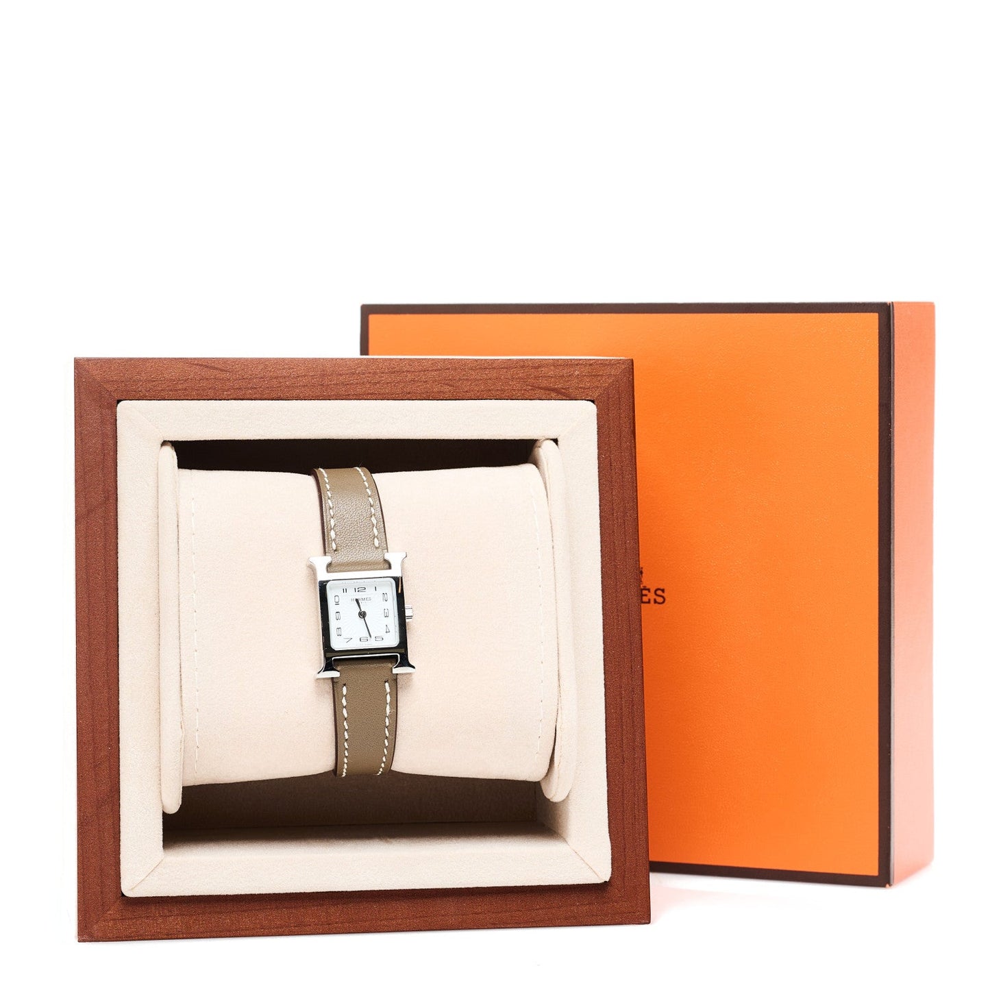 Stainless Steel Epsom 26mm Heure H Hour Quartz Watch Gold