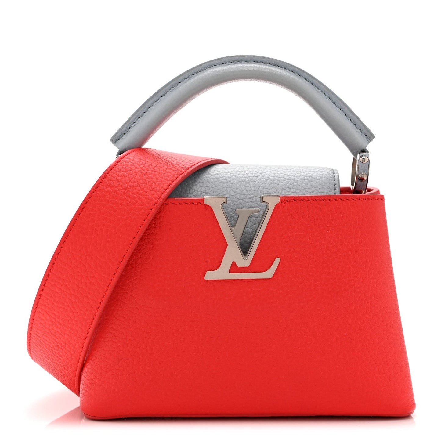 Taurillon Capucines Mini Coral Olympe Blue