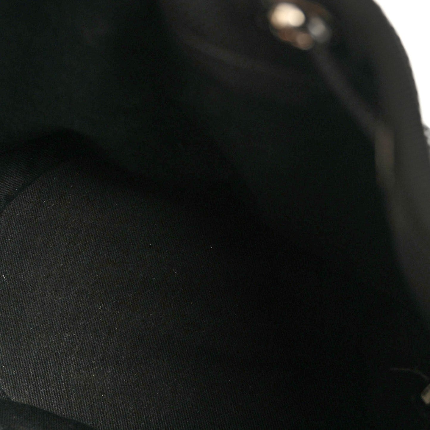 Canvas Deauville Drawstring Bucket Bag Black