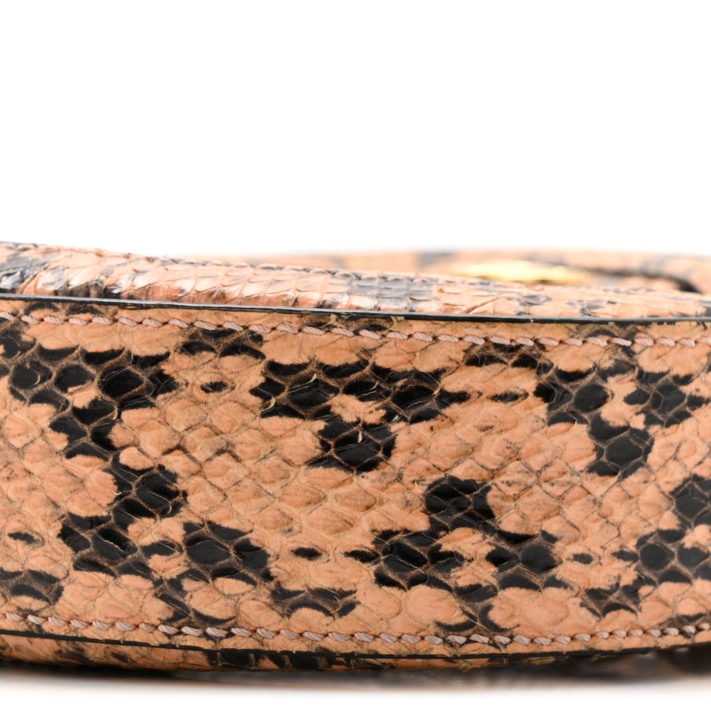 Snakeskin GG Ophidia Round Crossbody Bag