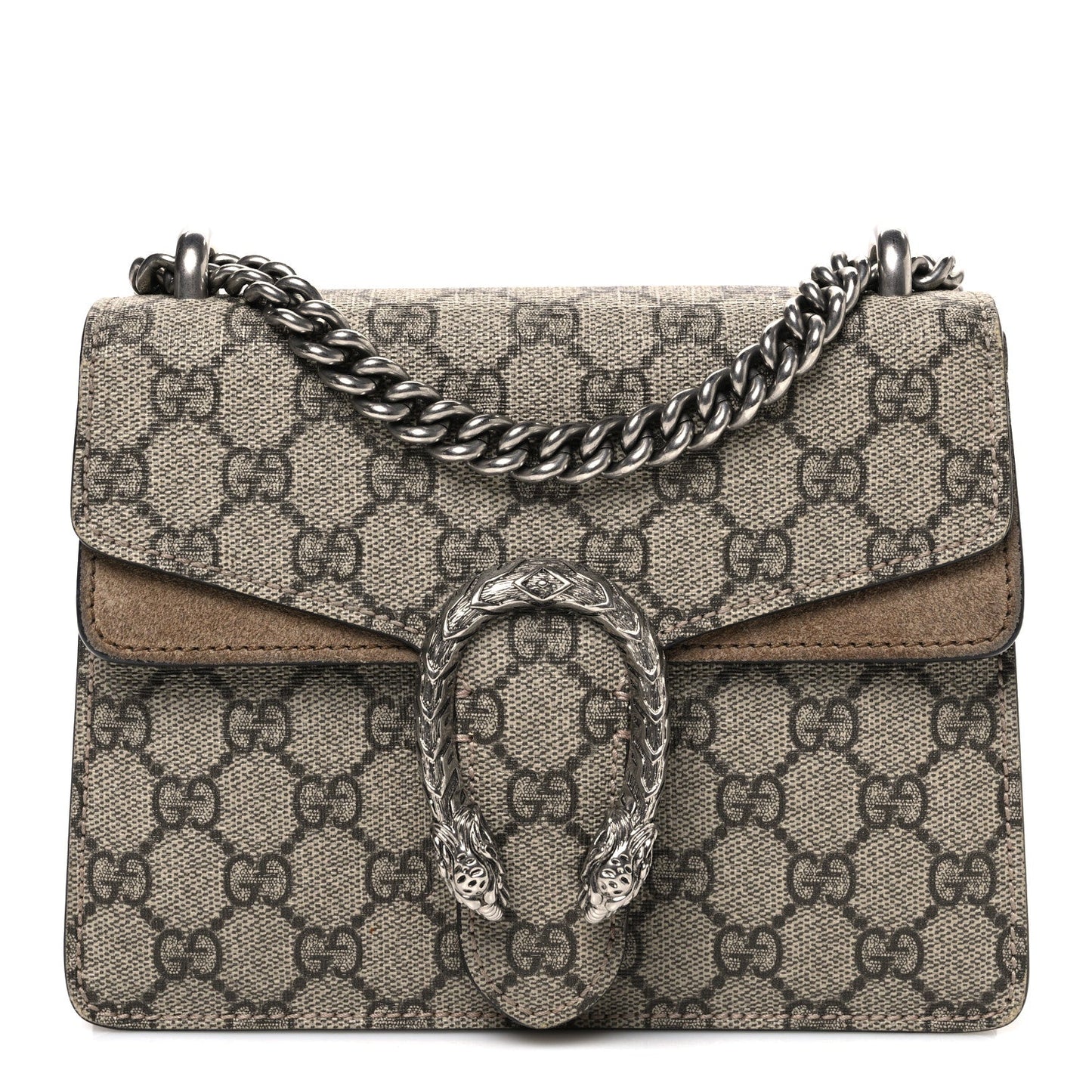 GG Supreme Monogram Mini Dionysus Shoulder Bag Taupe