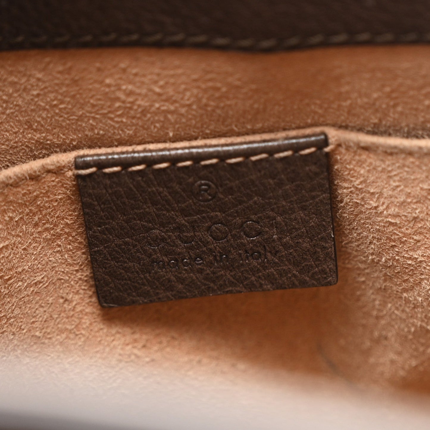 GG Supreme Monogram Web Small Ophidia Bucket Bag Brown
