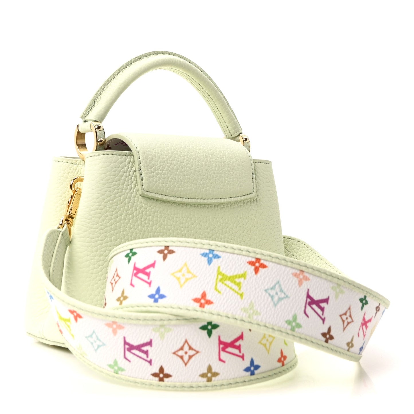 LV X TM Taurillon Mini Capucines Green