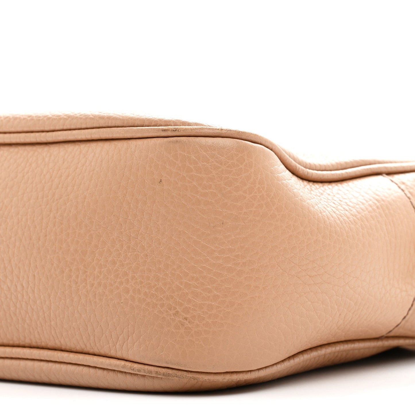 Pebbled Calfskin Small Soho Disco Bag Rose Beige