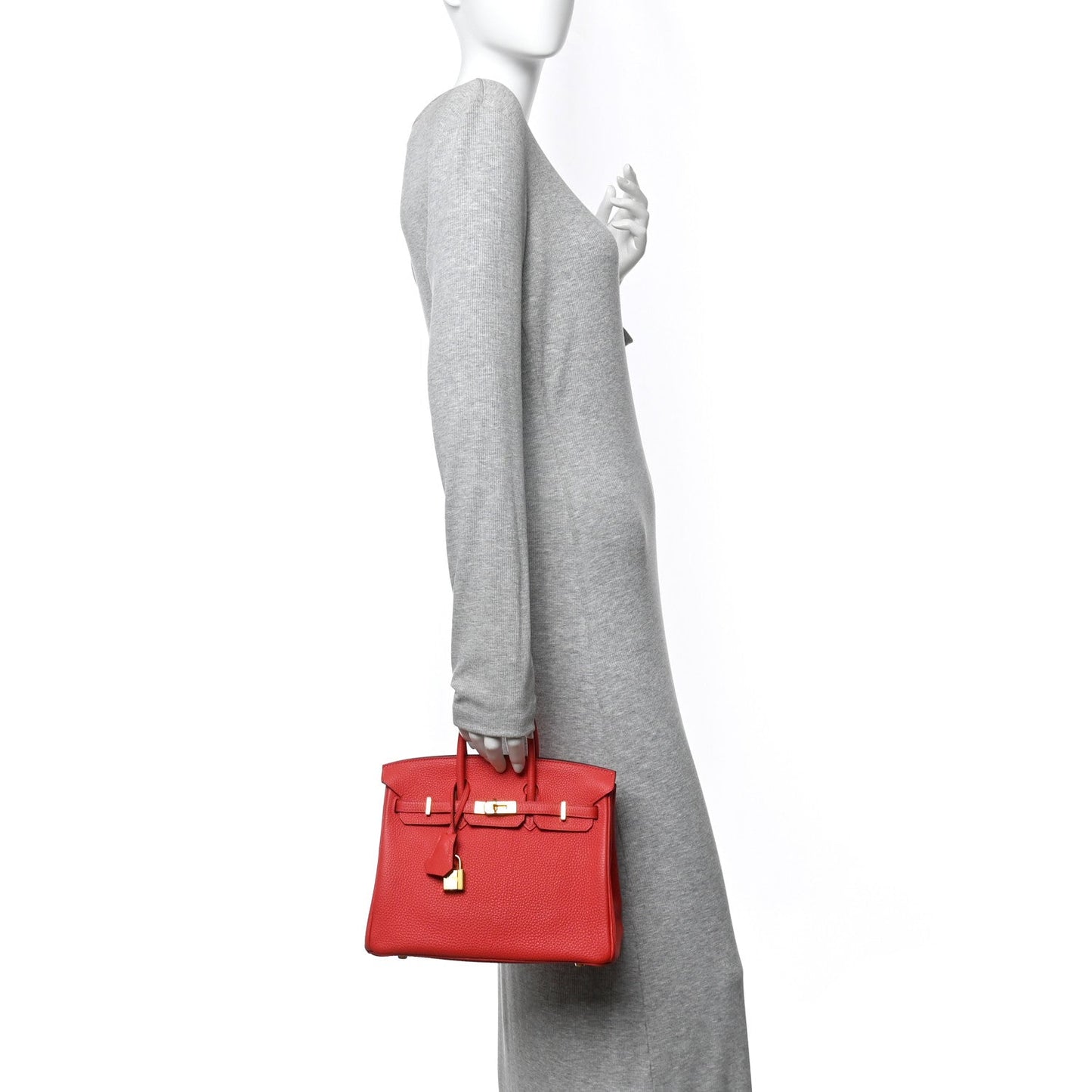 Togo Birkin 25 Rouge Pivoine