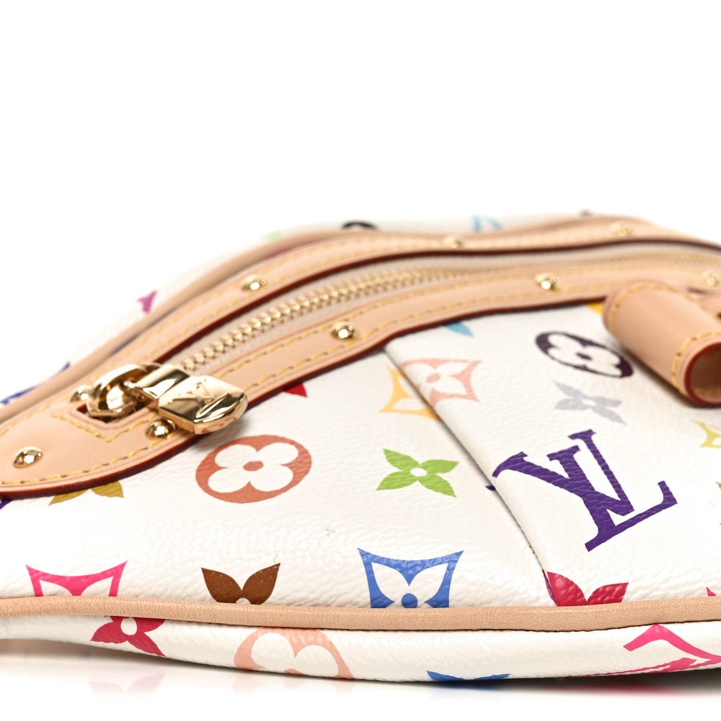 LV X TM Monogram Multicolor High Rise Bumbag White
