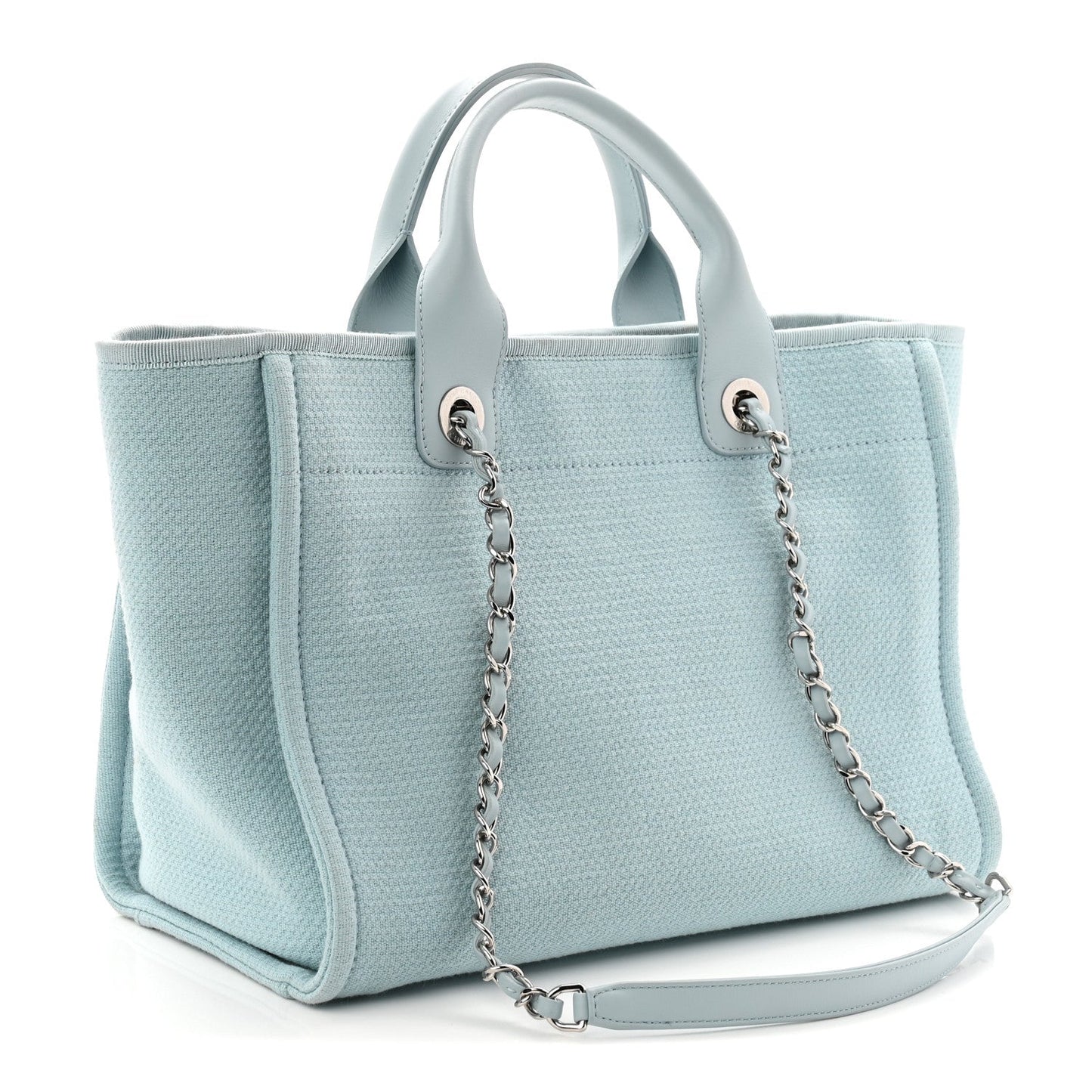 Mixed Fibers Small Deauville Tote Light Blue