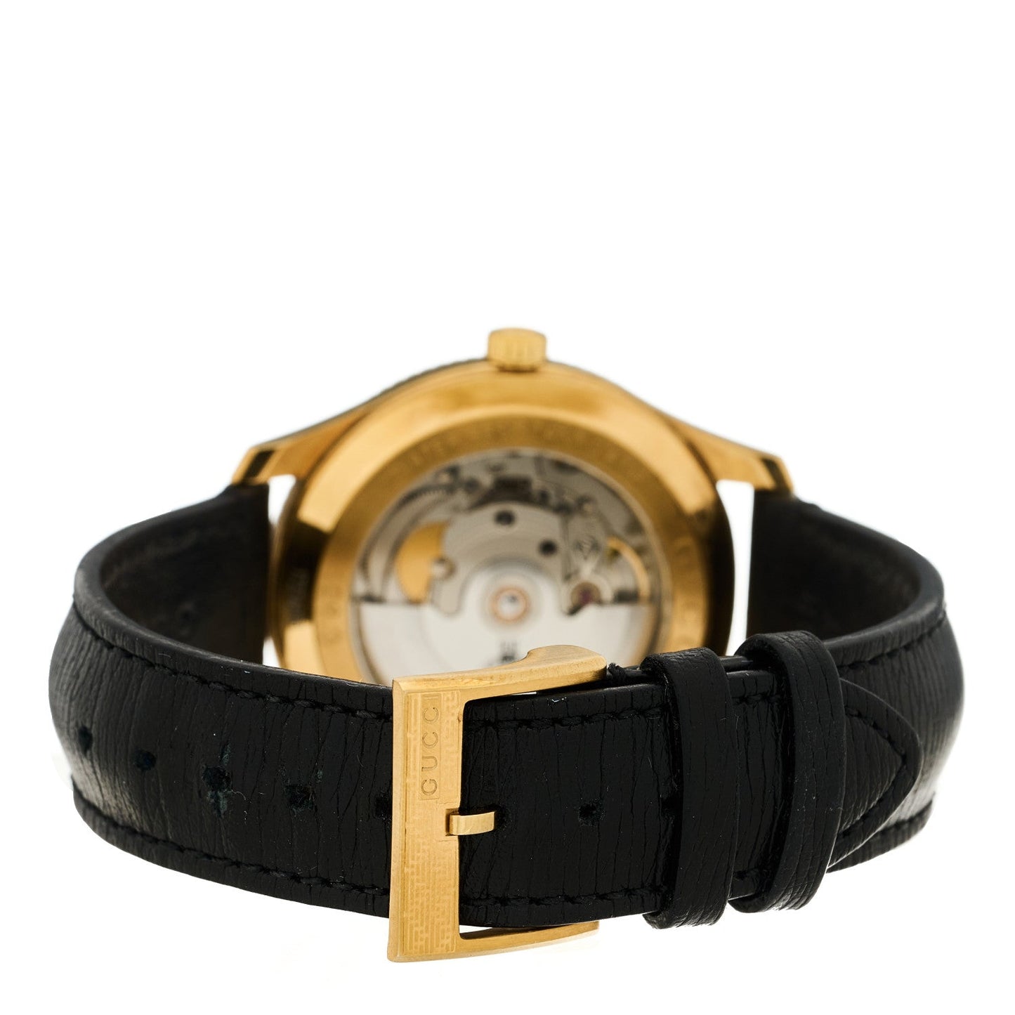 Stainless Steel Calfskin 40mm G-Timeless Eryx Automatic Watch Gold
