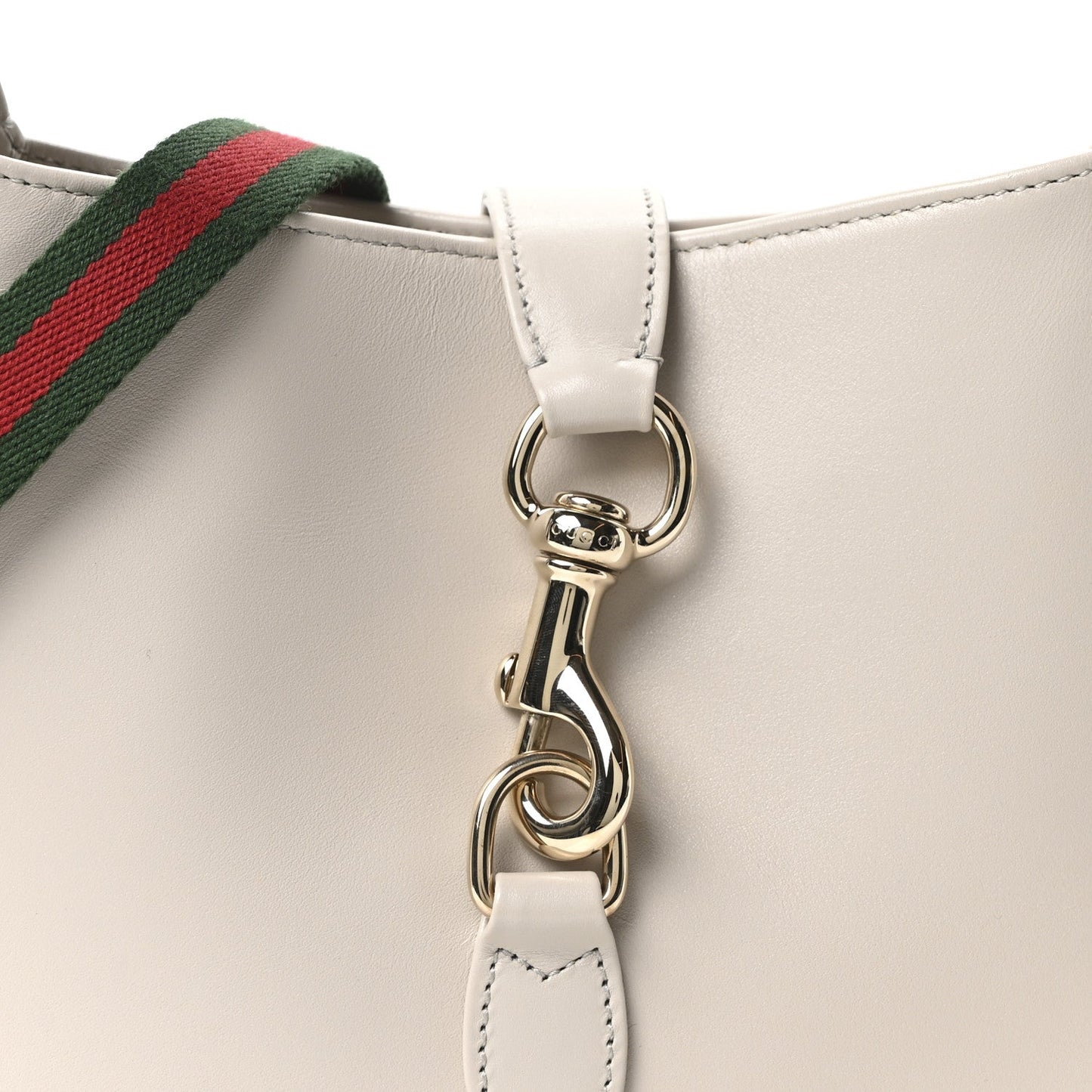 Sea Calfskin Web Small Jackie Shoulder Bag Sphinx