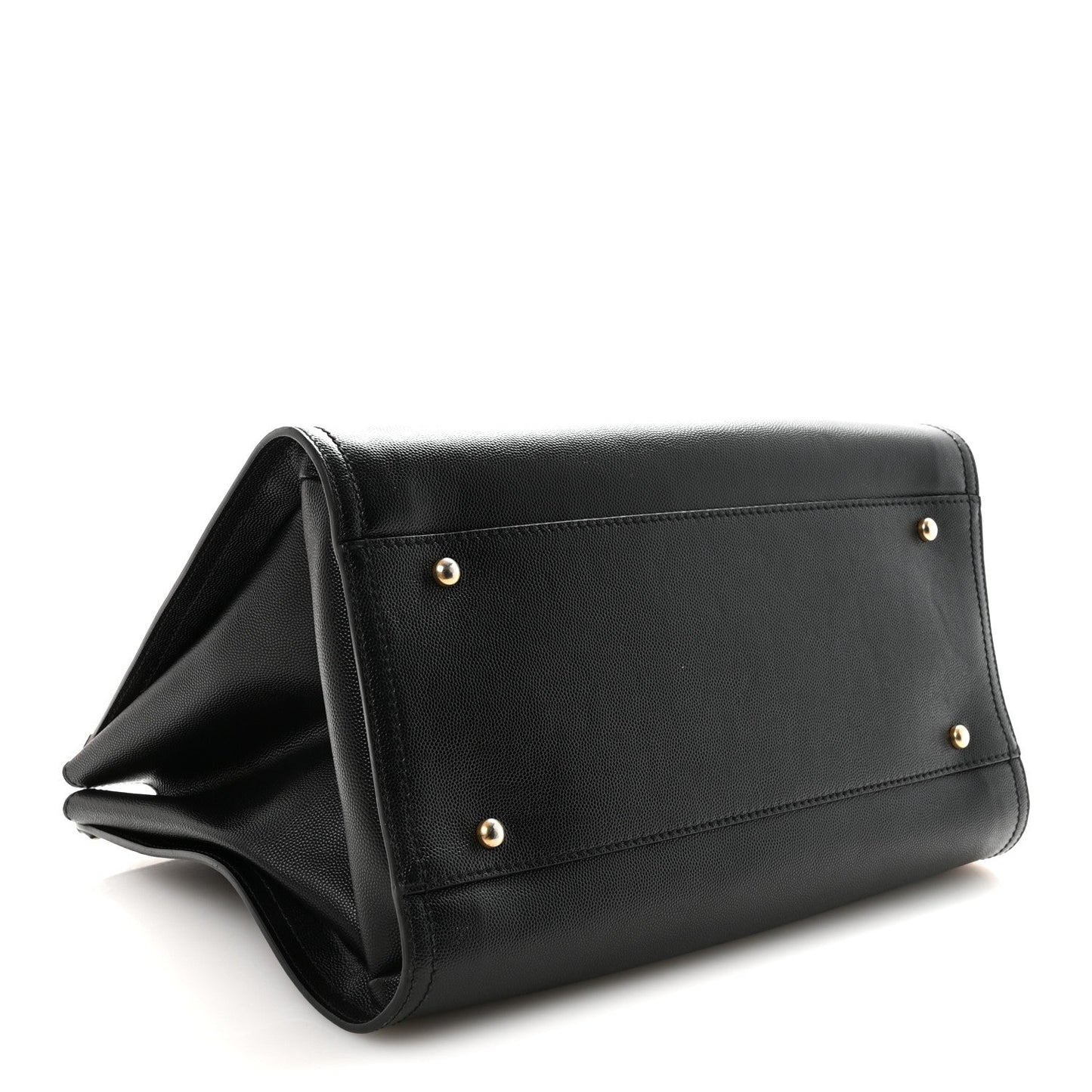 Caviar Small Studded Deauville Tote Black