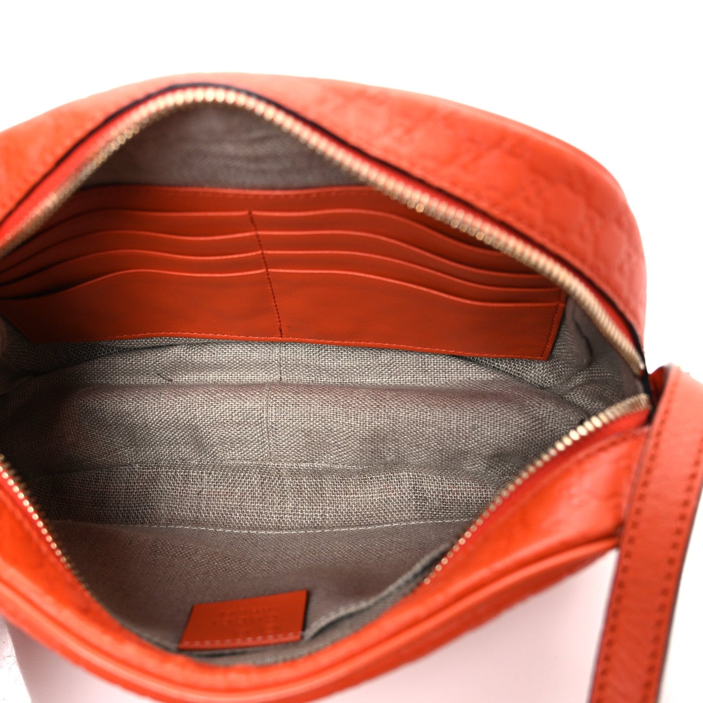 Soft Microguccissima Mini Bree Messenger Bag Sun Orange