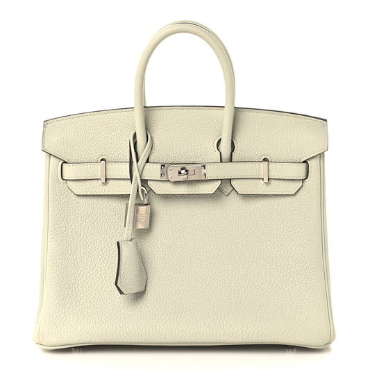 Togo Birkin 25 Gris Neve