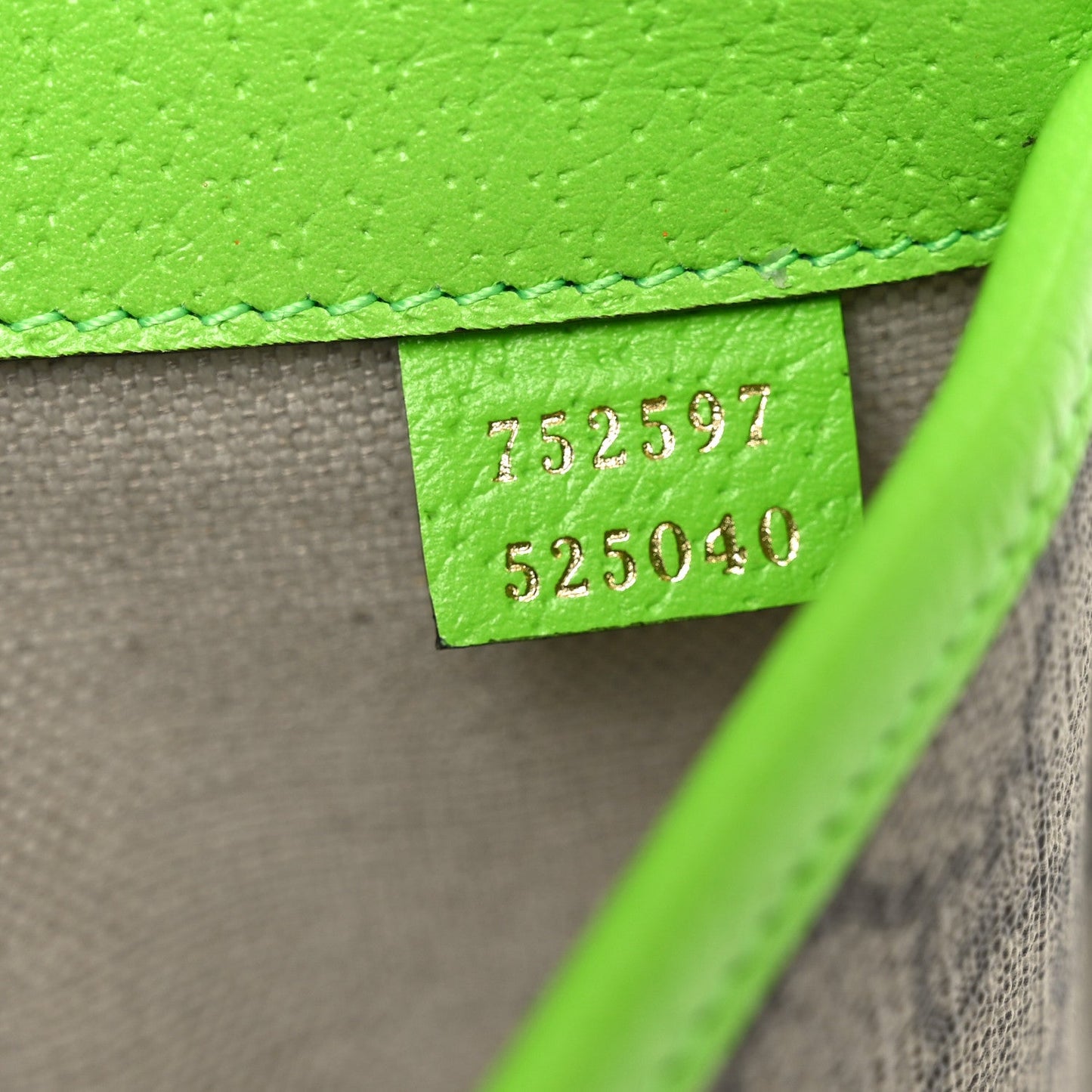 GG Supreme Monogram Web Small Ophidia Belt Bag Beige Ebony Electric Green