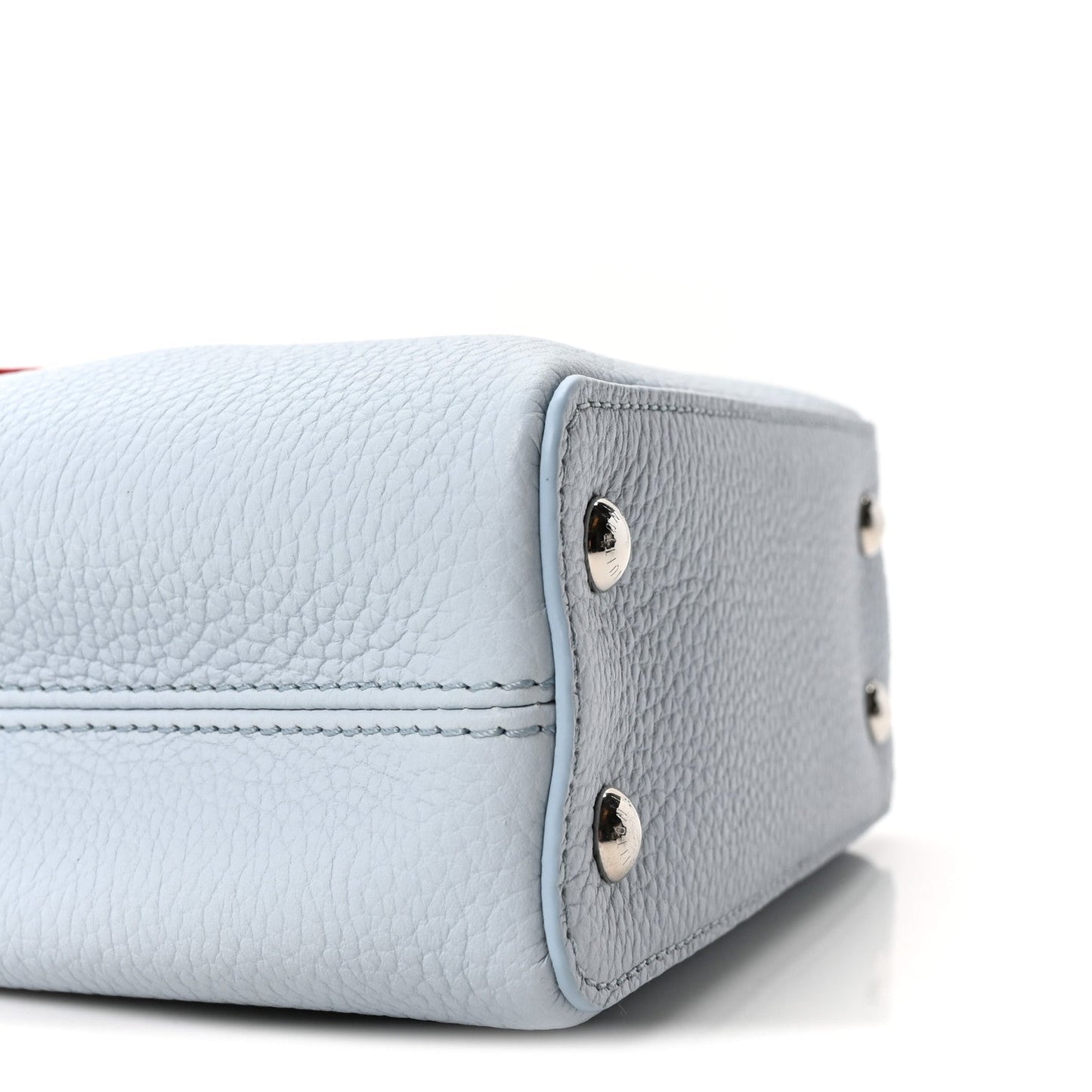 Taurillon Capucines Mini Light Blue White Red