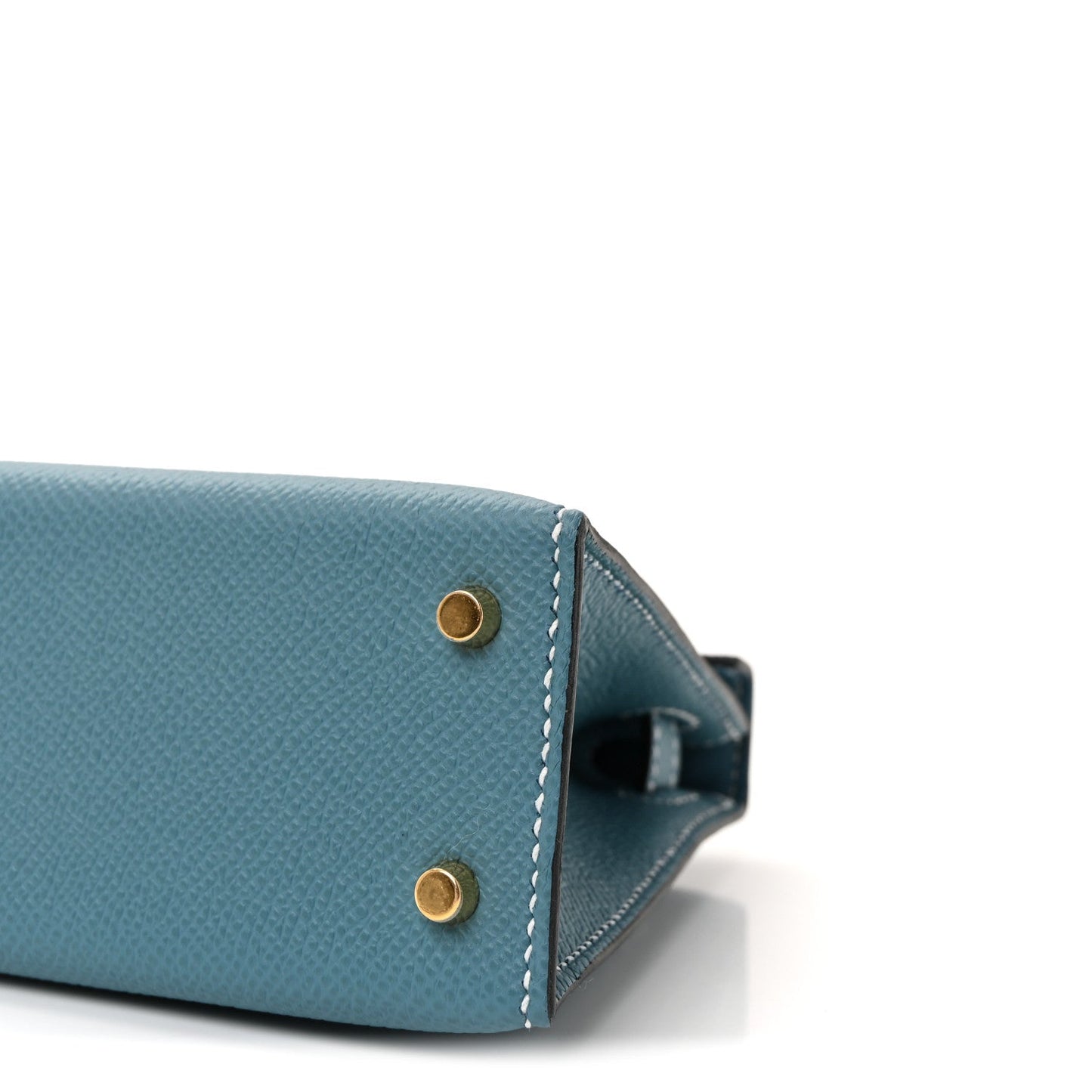 Epsom Mini Kelly Sellier 20 New Blue Jean