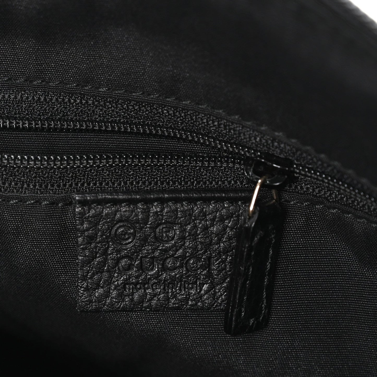 Guccissima Suede Crossbody Bag Black