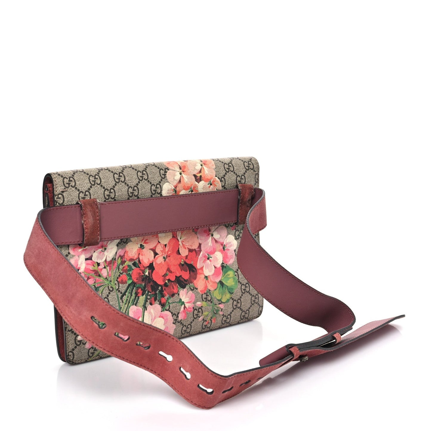 GG Supreme Monogram Blooms Dionysus Belt Bag Beige Multicolor Dry Rose