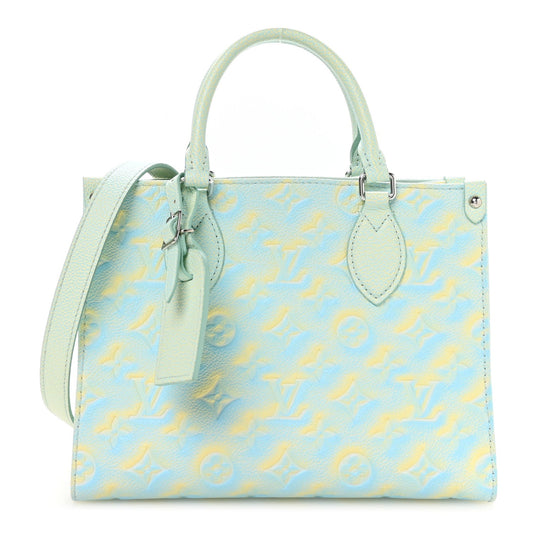Empreinte Monogram Summer Stardust Onthego PM  Water Green