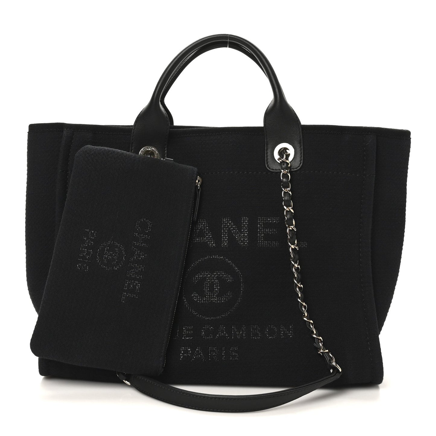 Mixed Fibers Small Deauville Tote Black