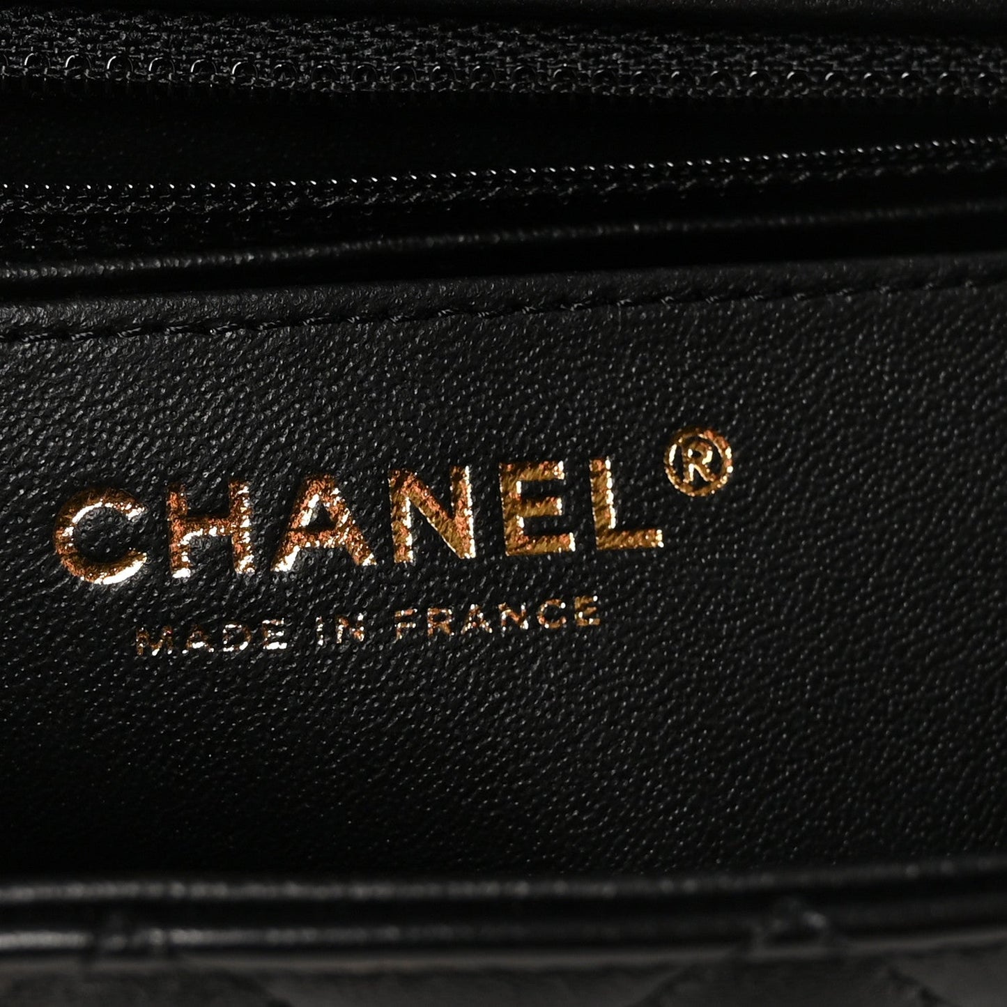 Lambskin Quilted Mini Rectangular Flap Black