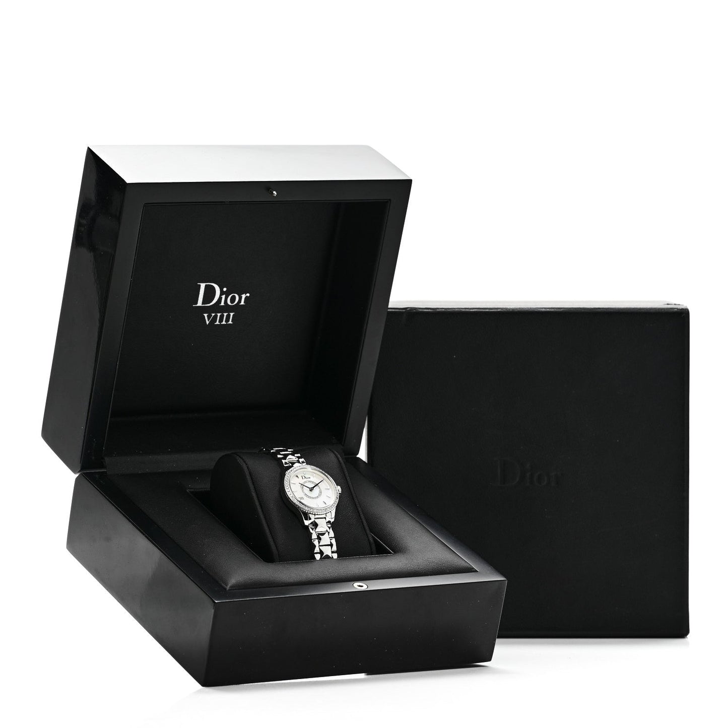 Stainless Steel Diamond Bezel 25mm Dior VIII Montaigne Quartz Watch