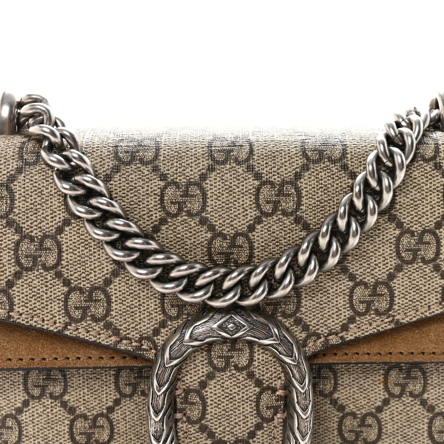 GG Supreme Monogram Mini Dionysus Shoulder Bag Taupe