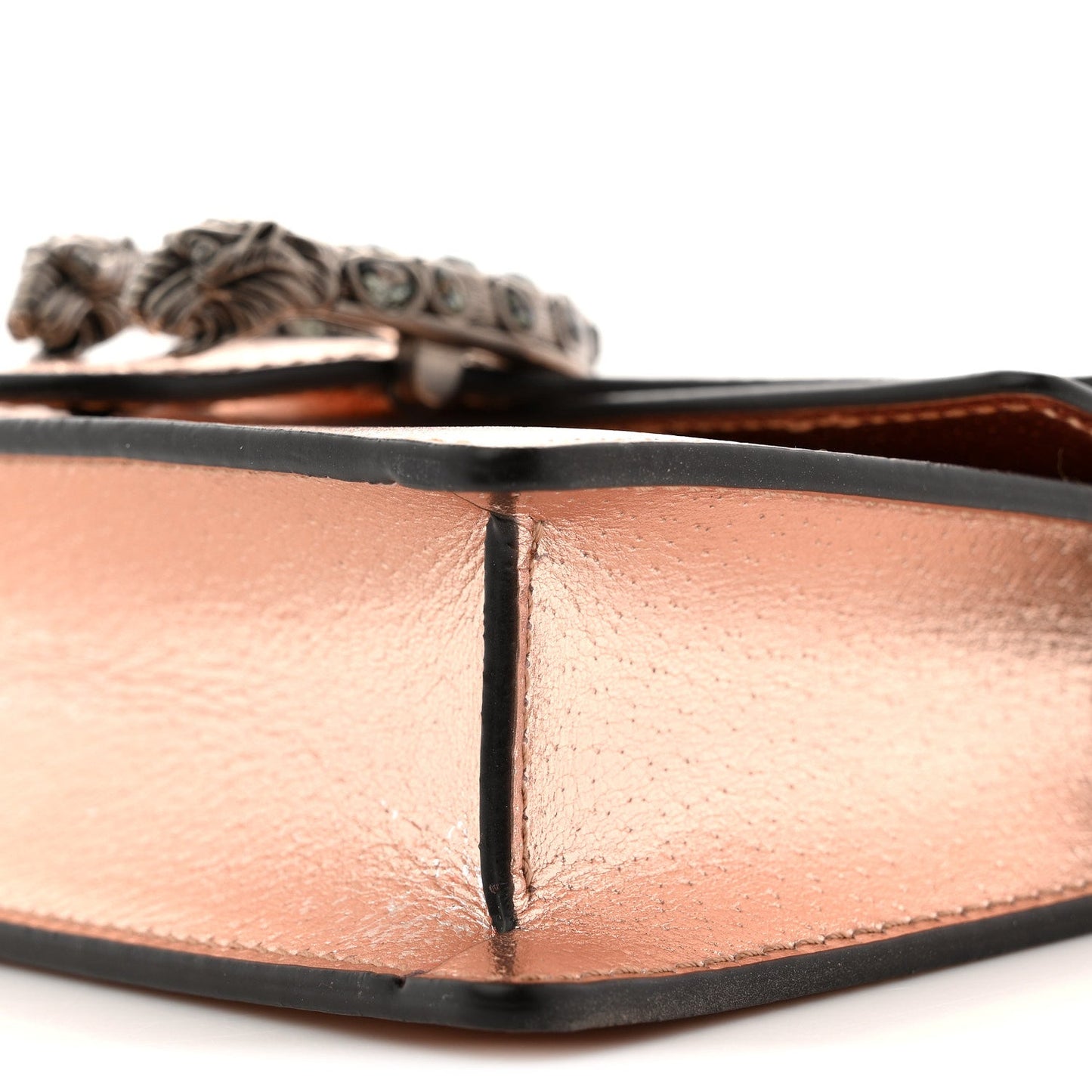 Metallic Calfskin Super Mini Dionysus Shoulder Bag Rose Gold