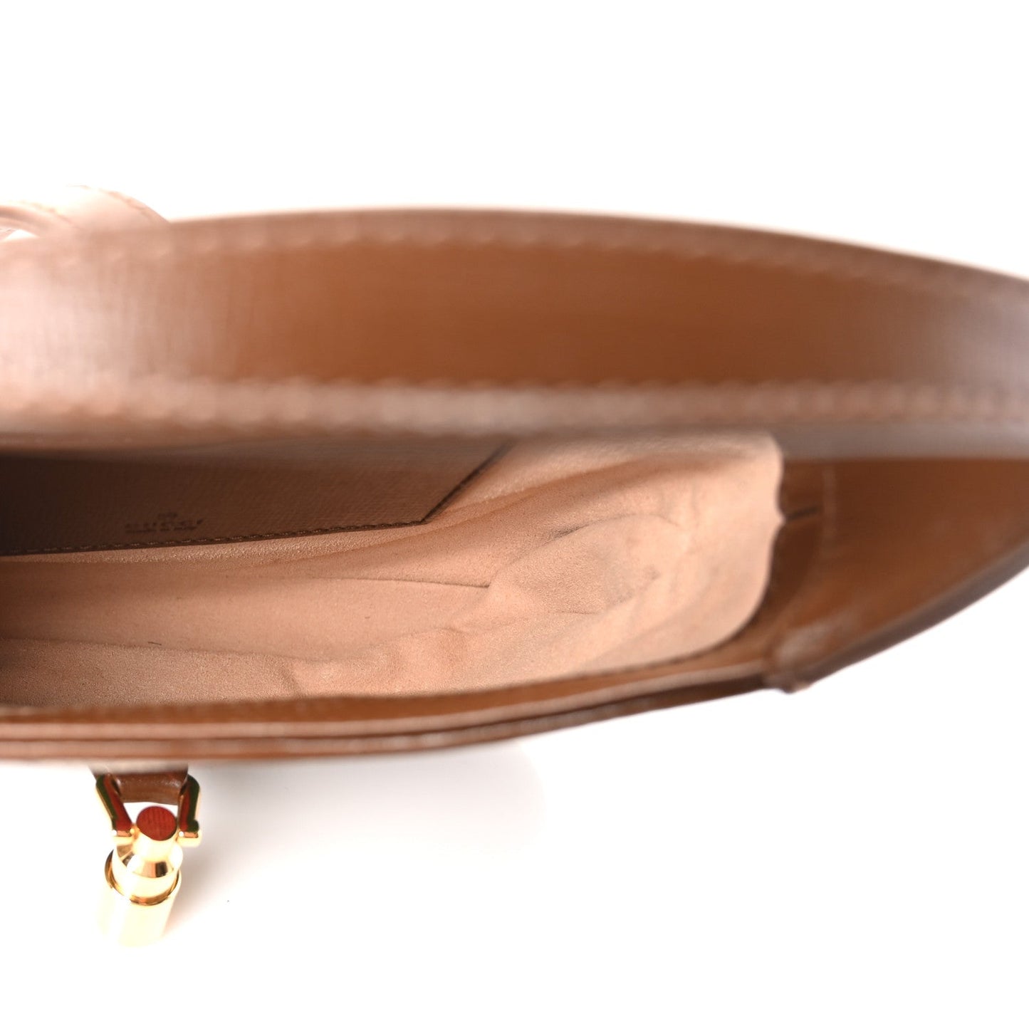 GG Supreme Monogram Azalea Calfskin Web Mini Jackie 1961 Hobo Beige Ebony Brown Sugar