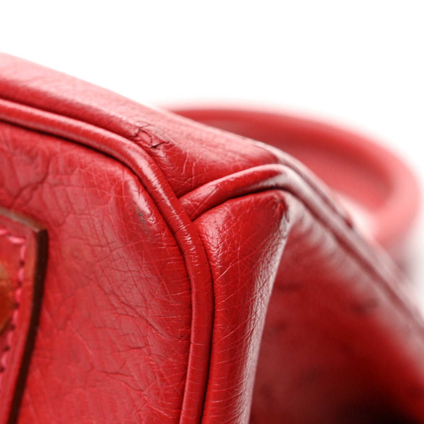 Ostrich Birkin 30 Rouge Vif