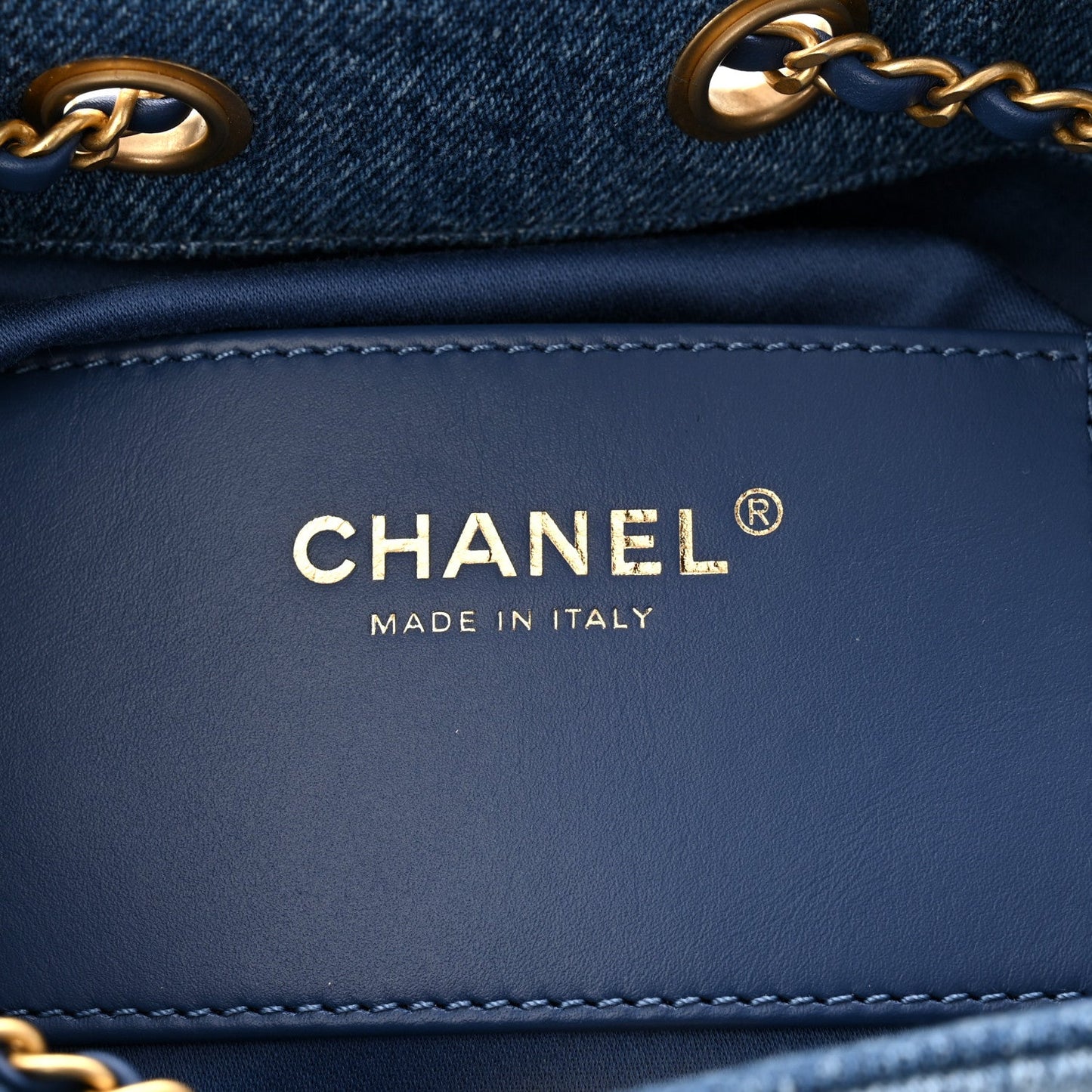 Washed Denim Quilted Mini Chanel 25 Handbag Blue