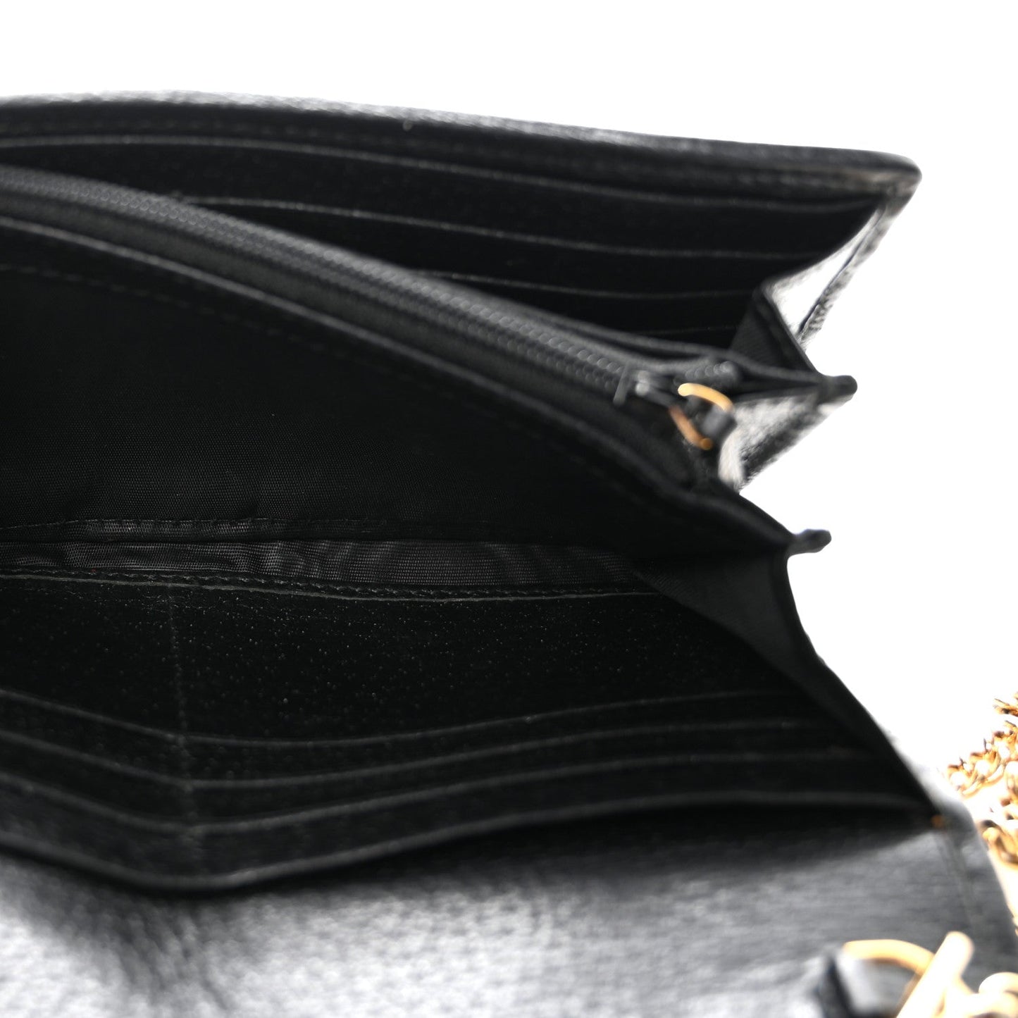 Dollar Calfskin Web Ophidia Wallet On Chain Black