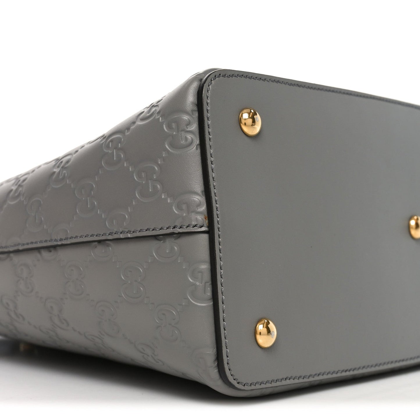 Guccissima Linea A Foldover Tote Storm Grey