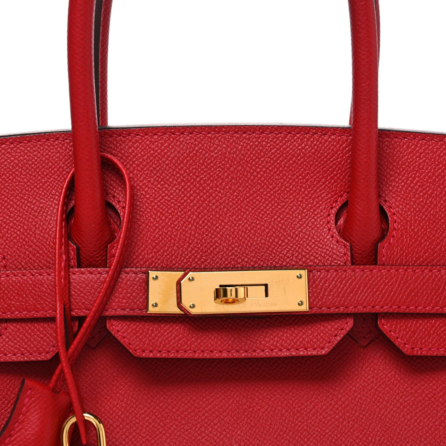 Epsom Birkin 30 Rouge Casaque
