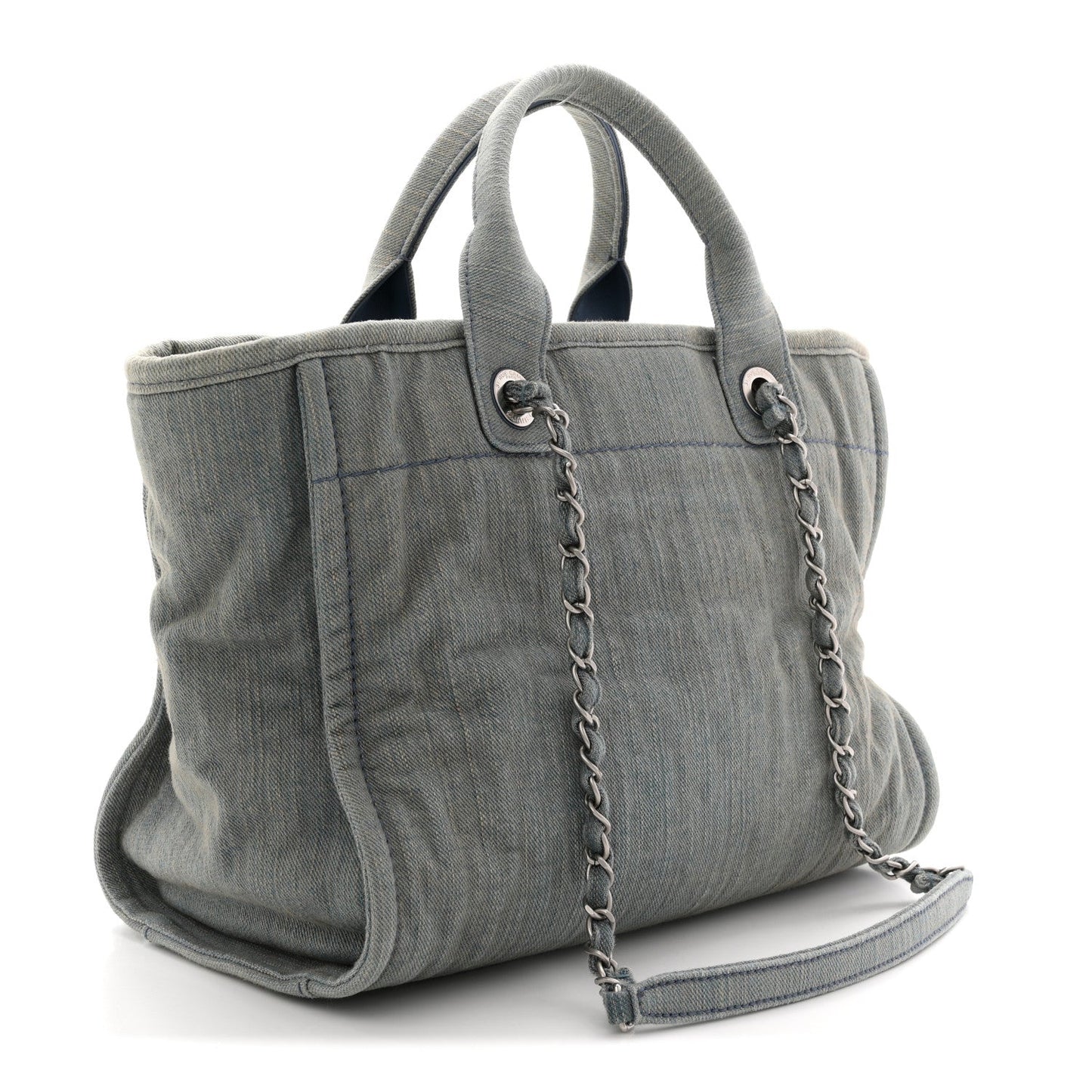 Denim Small Deauville Tote Light Blue