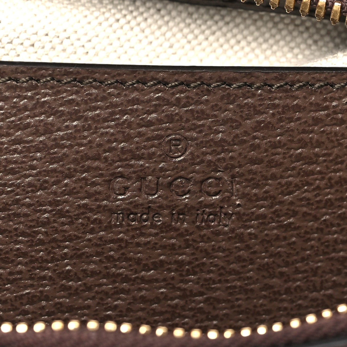 GG Supreme Monogram Textured Dollar Calfskin Web Small Ophidia GG Handbag Beige Ebony New Acero