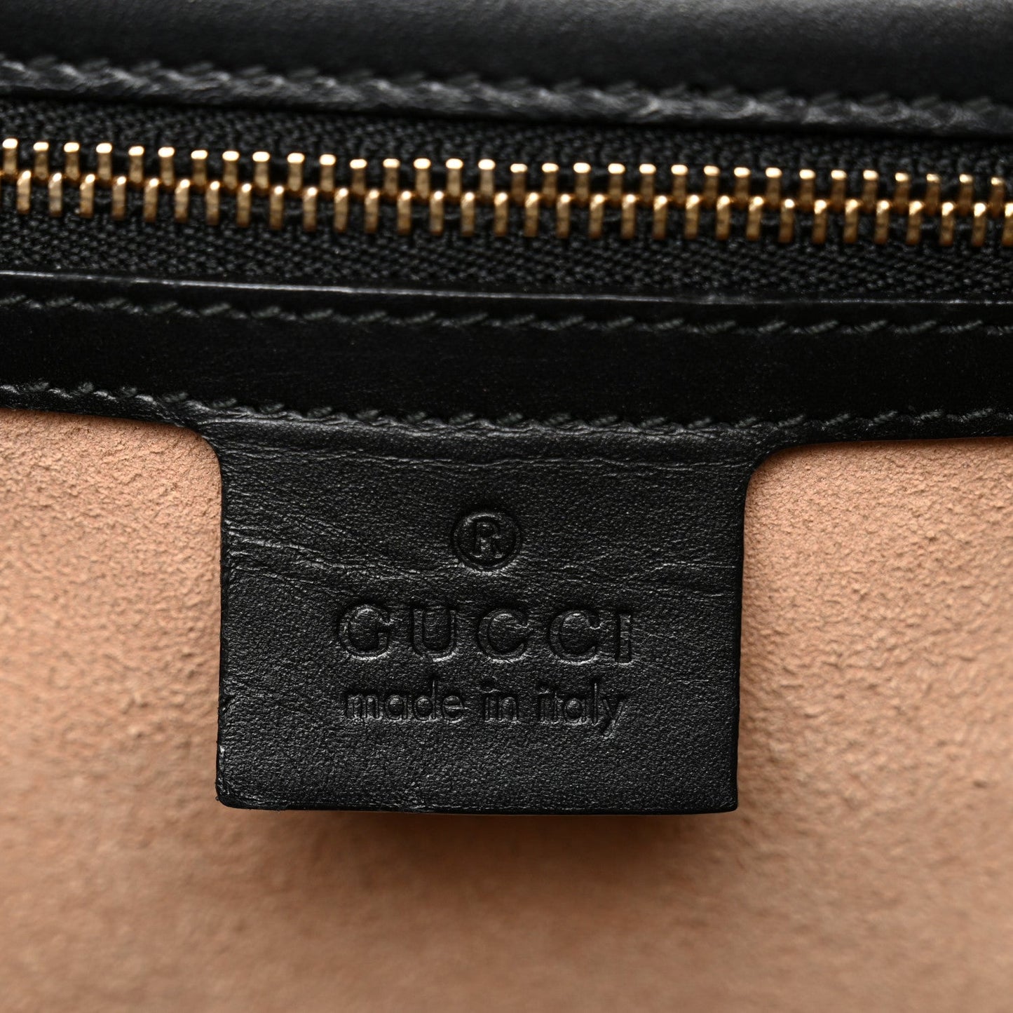 Guccissima Medium Padlock Shoulder Bag Black