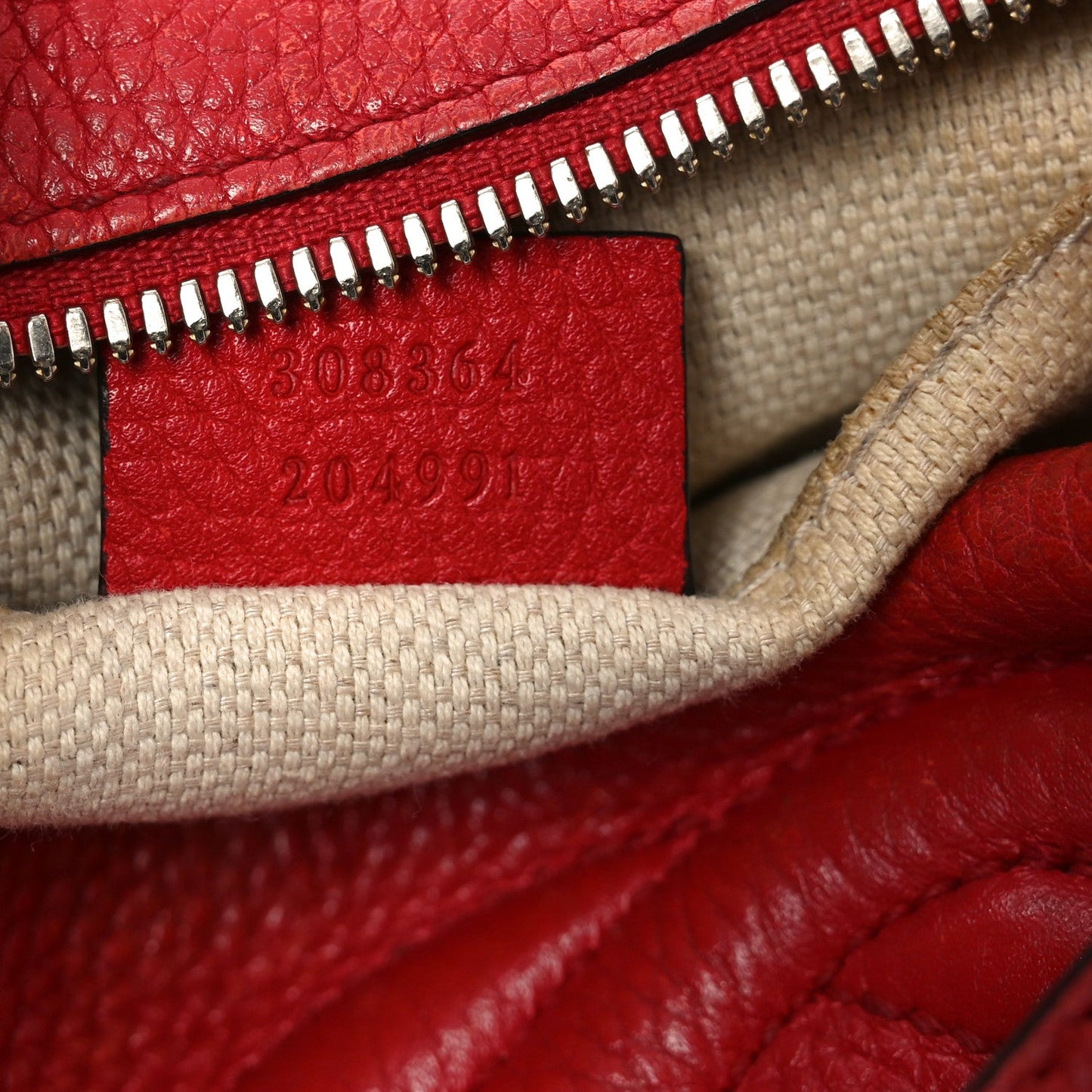 Pebbled Calfskin Small Soho Disco Bag Tabasco Red