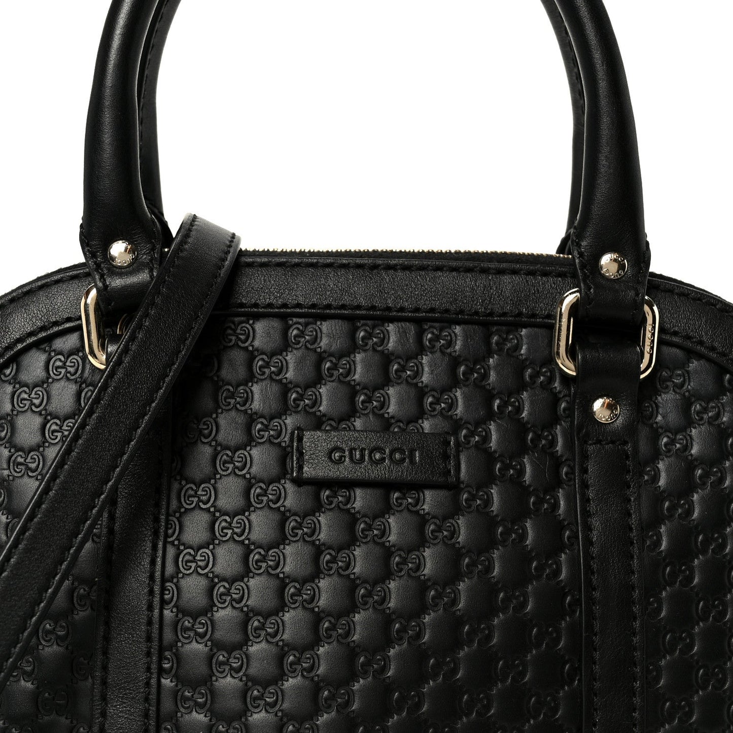 Microguccissima Mini Dome Bag Black