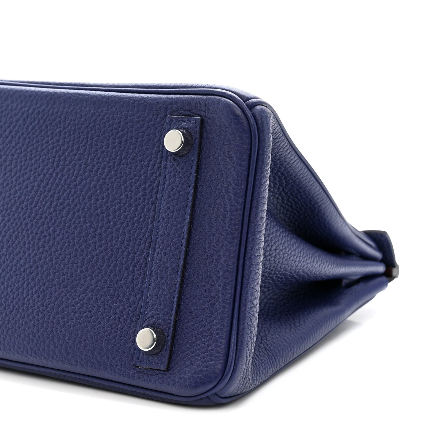 Togo Swift Officier Birkin 25 Bleu Encre Bordeaux