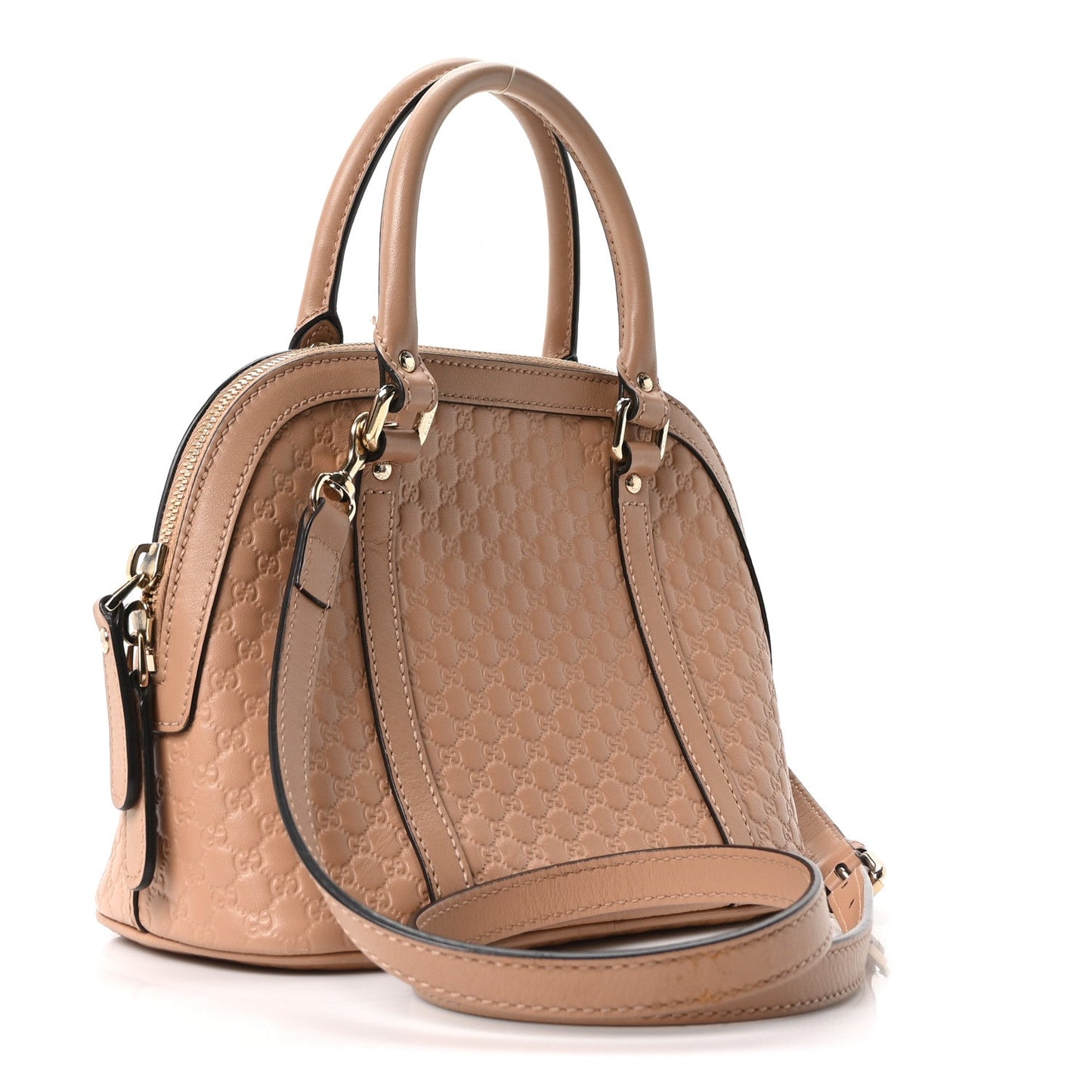 Soft Microguccissima Mini Dome Bag Camelia