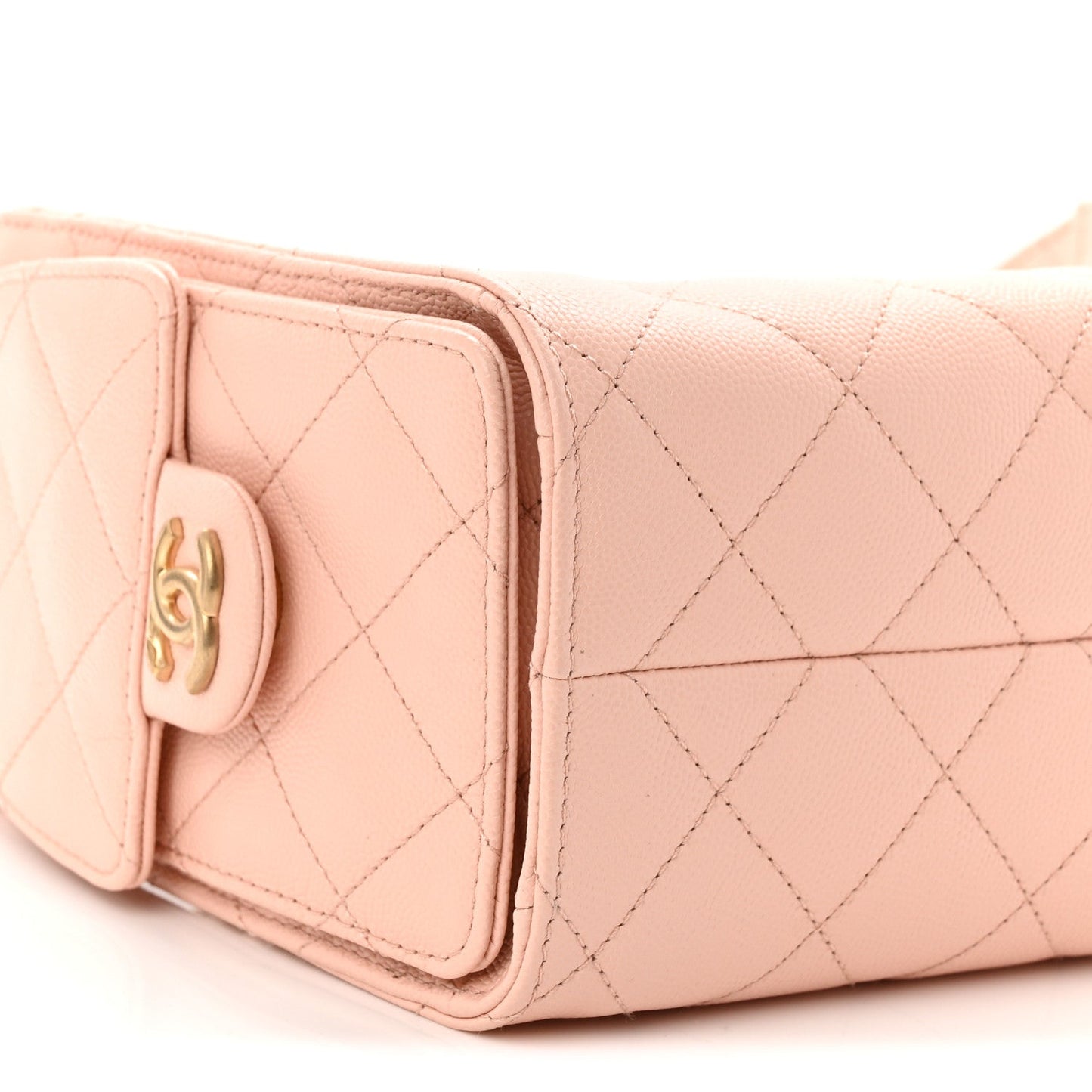 Caviar Quilted Mini Chanel 25 Handbag Light Pink