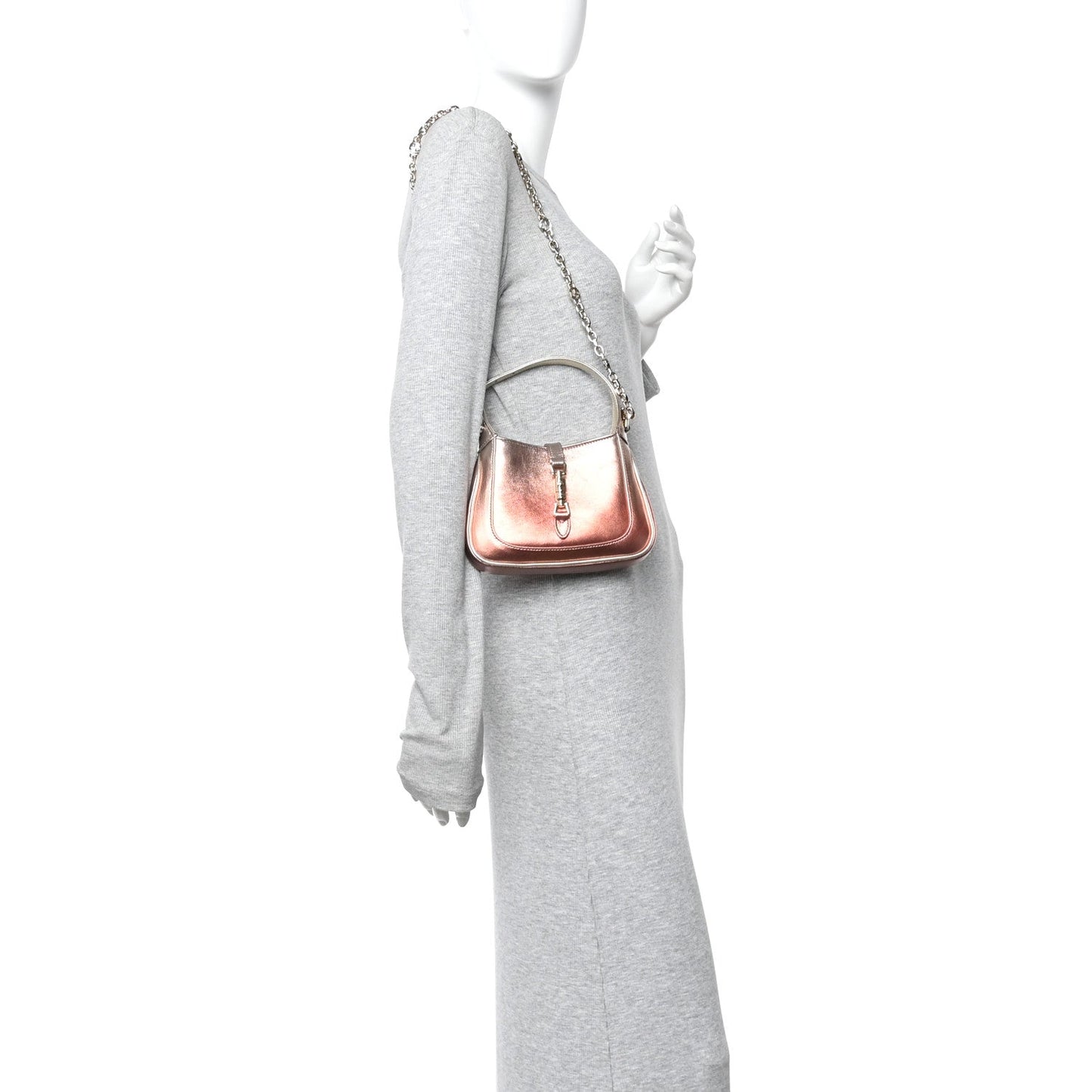 Metallic Faded Nappa Mini Jackie 1961 Copper