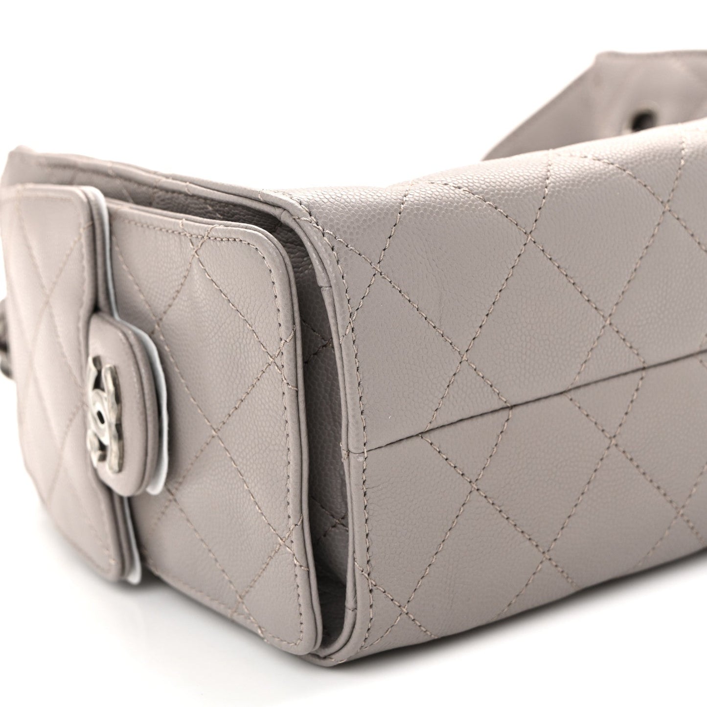 Caviar Quilted Mini Chanel 25 Handbag Dark Grey