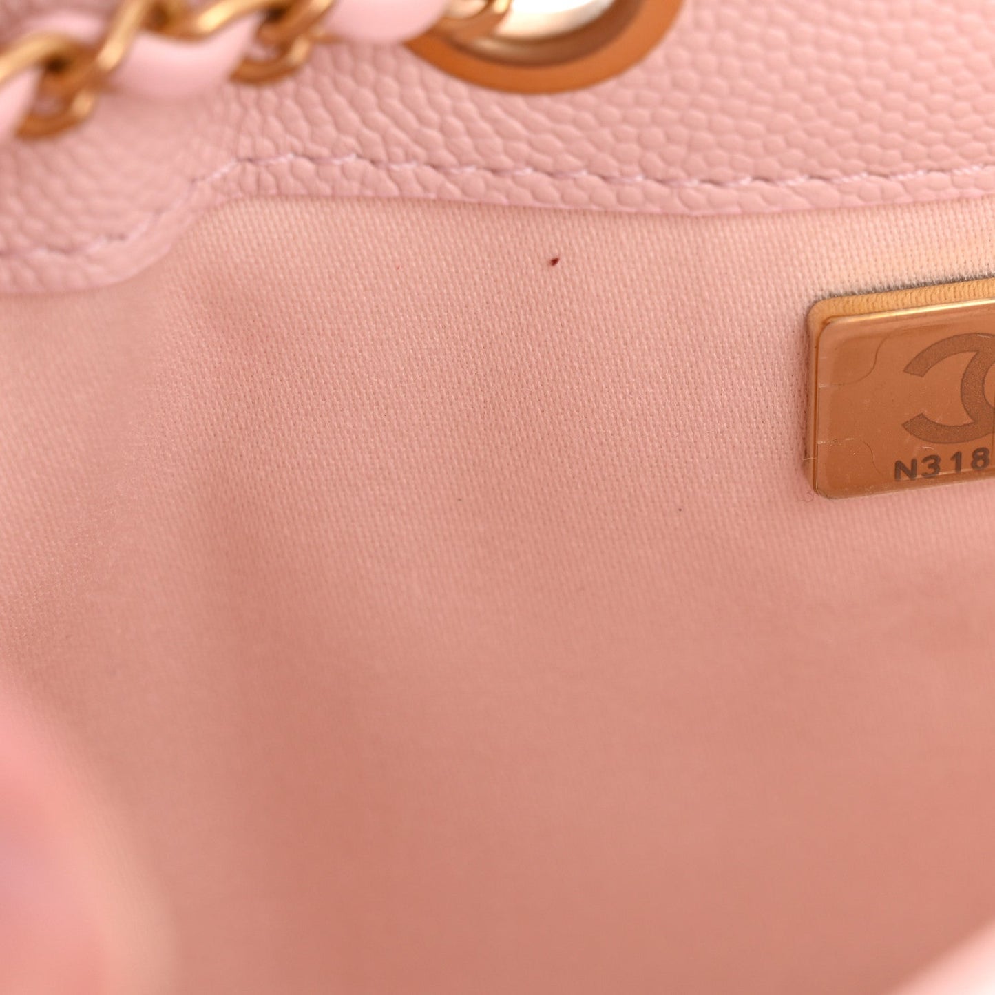 Caviar Quilted Mini Chanel 25 Handbag Light Pink