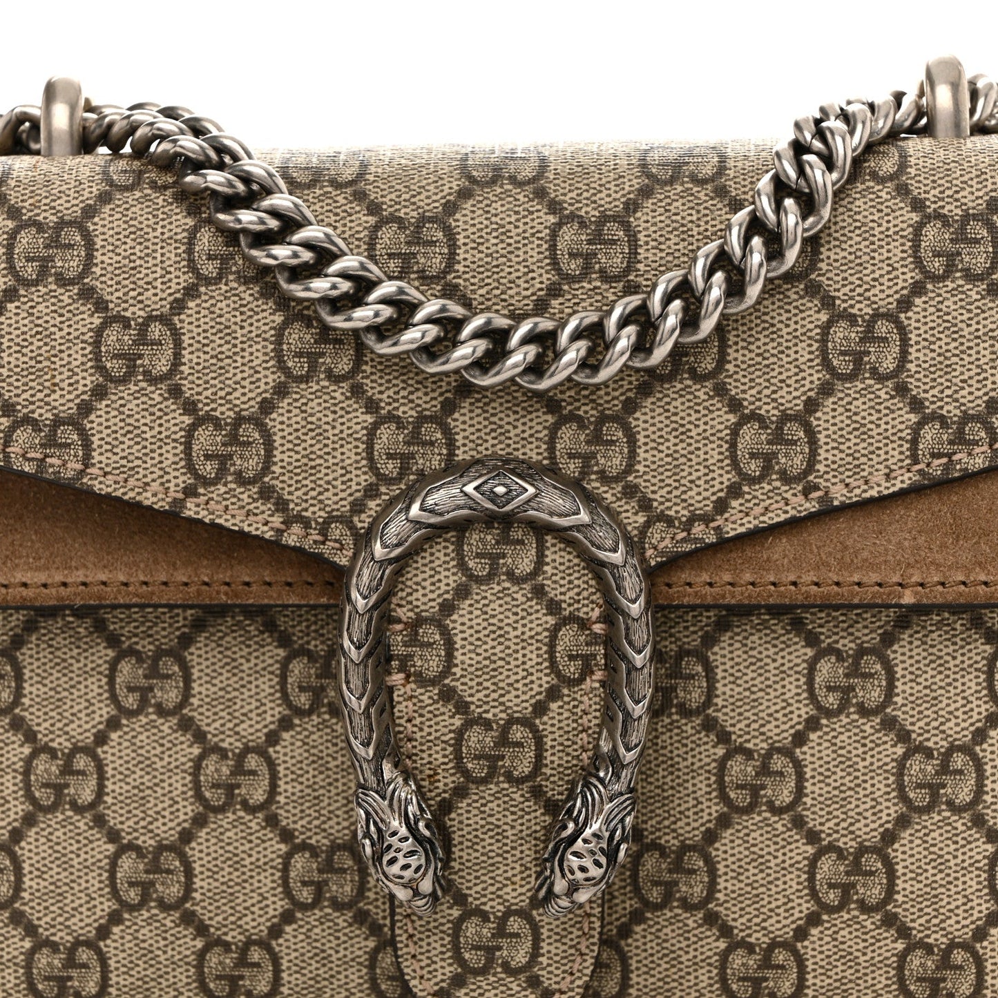 GG Supreme Monogram Mini Dionysus Shoulder Bag Taupe